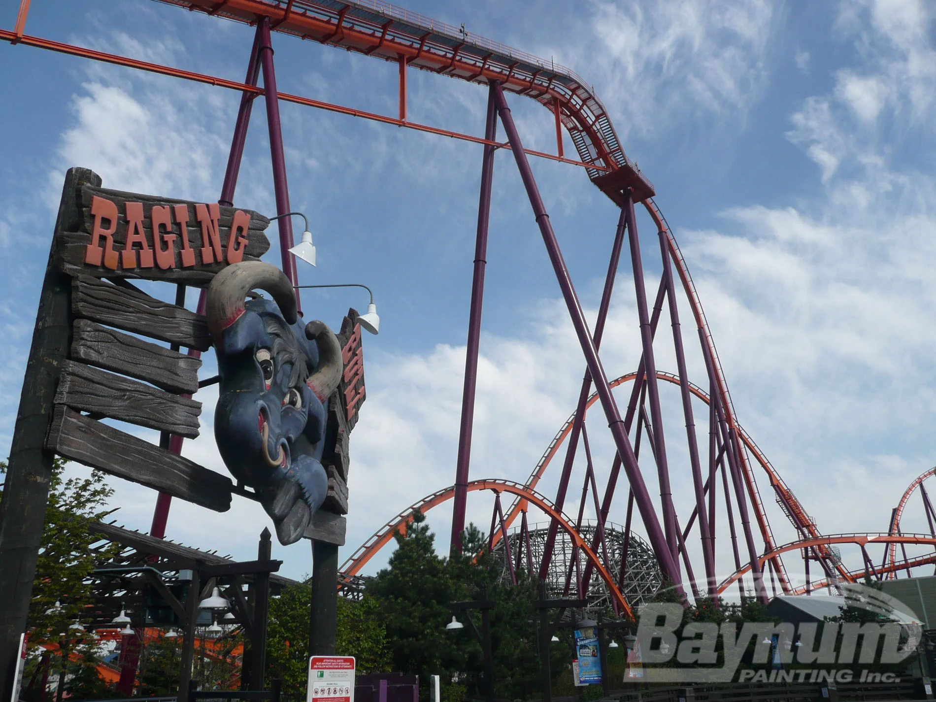Raging Bull Six Flags Logo