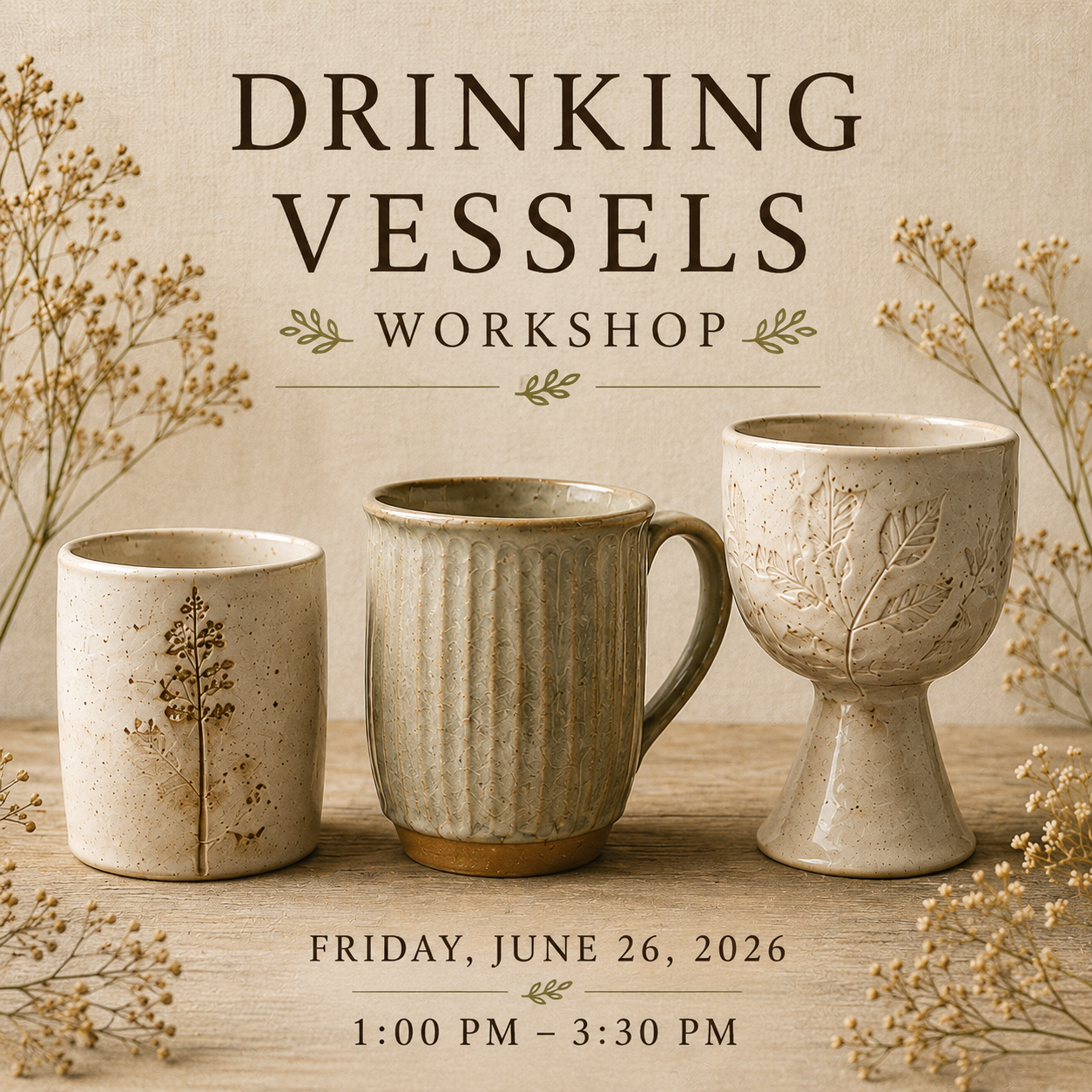 Drinking Vessels Workshop