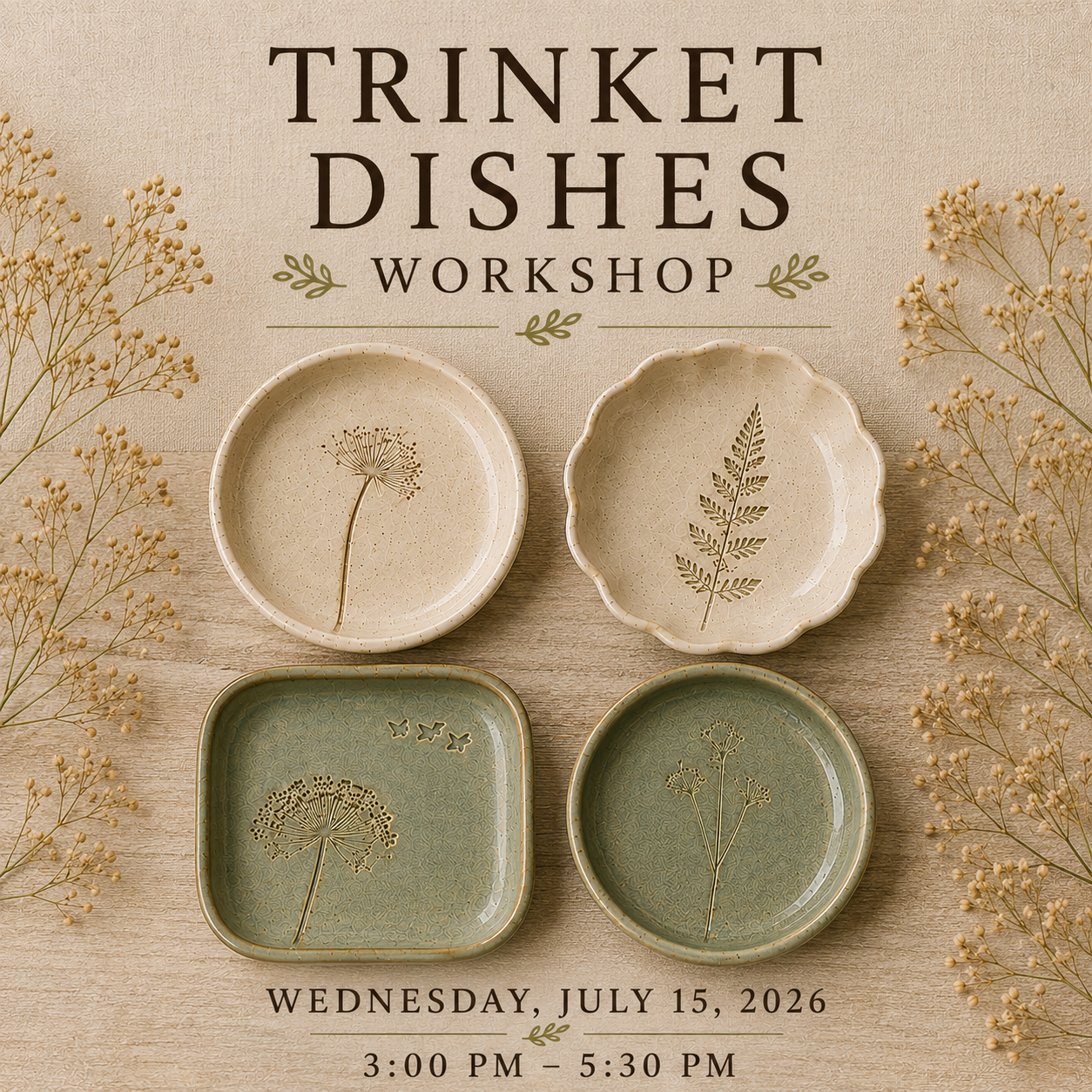 Trinket Dishes Workshop