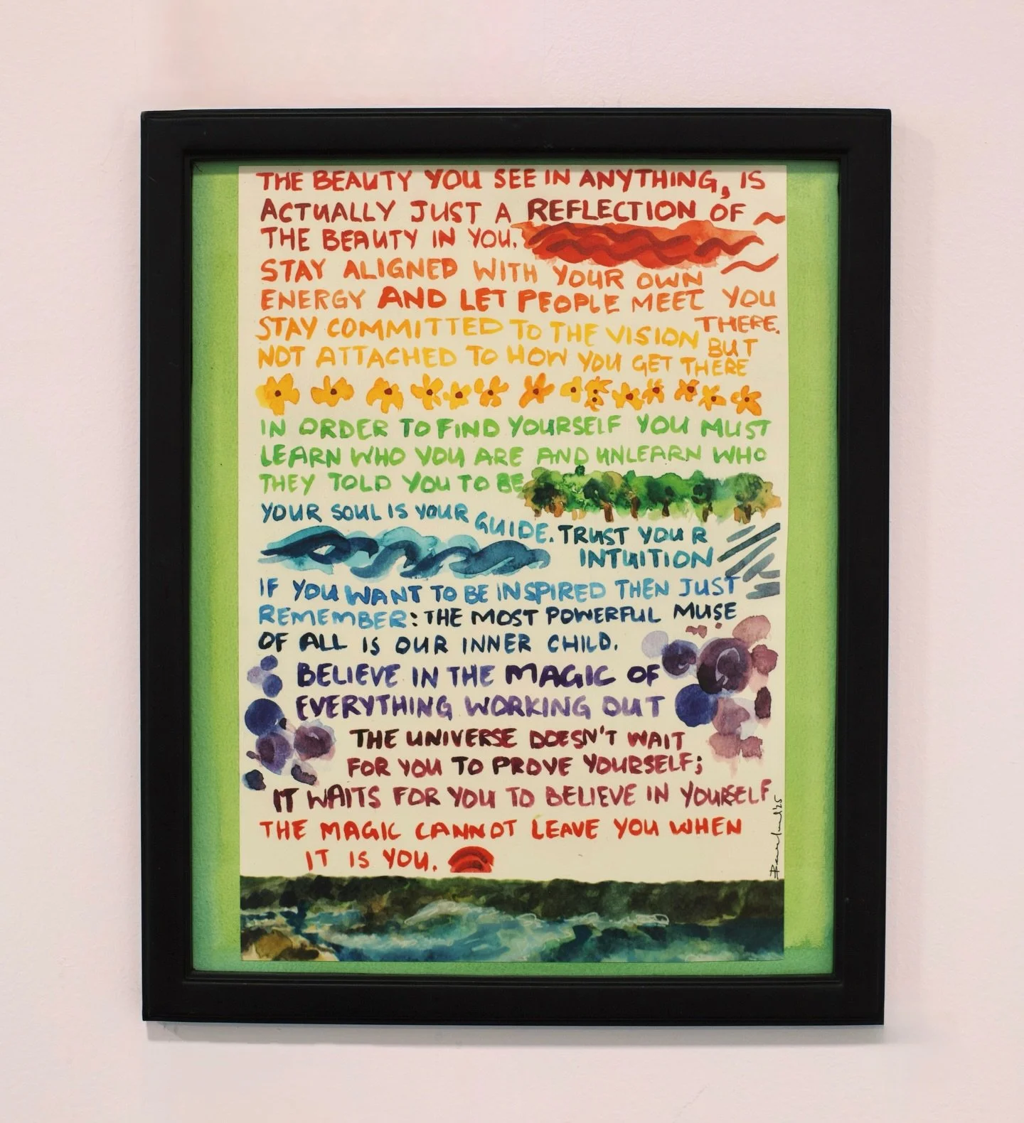 It&rsquo;s crazy to me how many hearts this painting touched, especially because it came from a moment of utter frustration. I was doubting myself, my resilience, everything..and I had to literally sit myself down and give myself a pep talk. Paint to