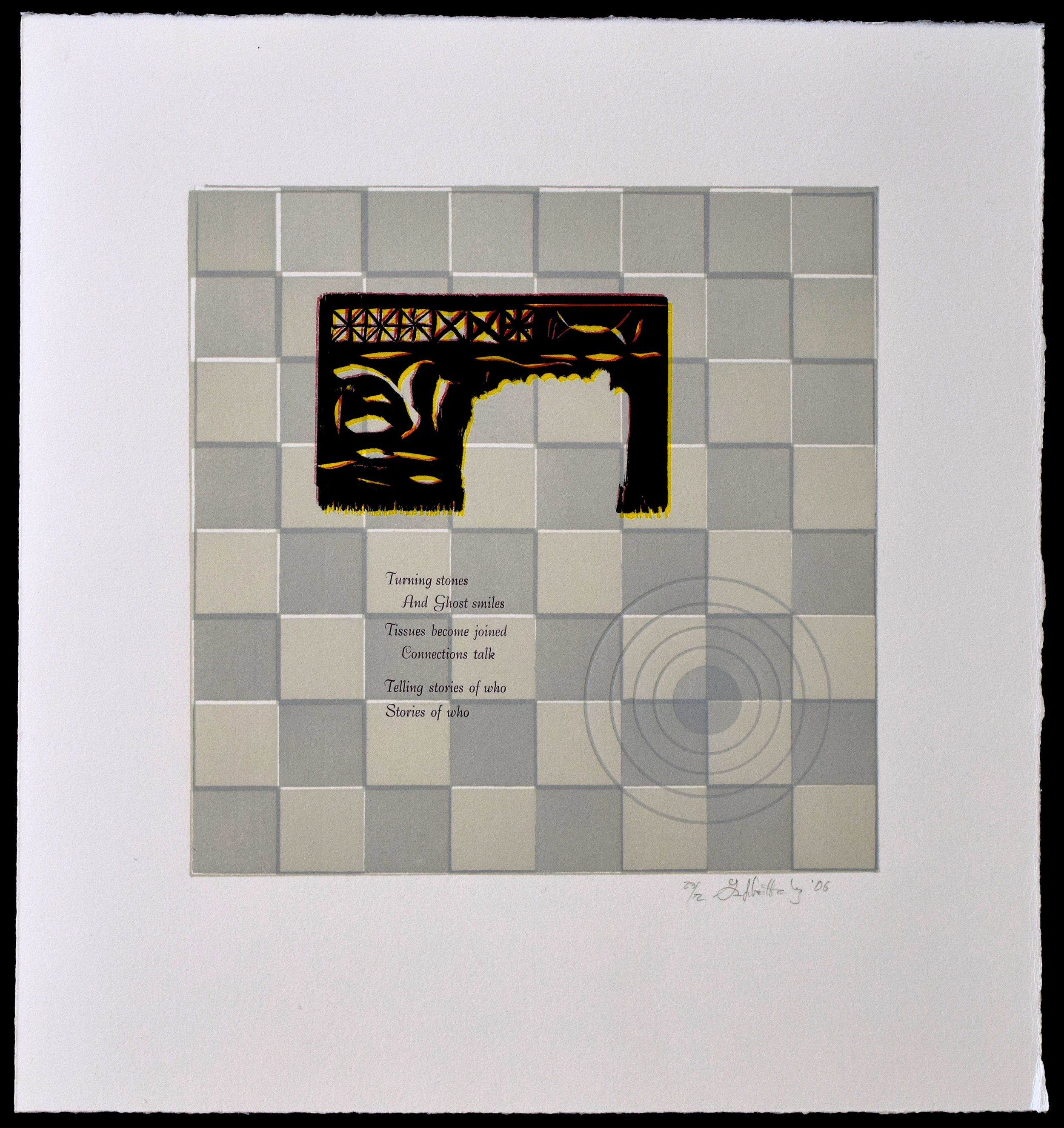    Song of Eurydice    Pescia, edition- 72, press runs- seven, 10 x 10 image, 15 x 16 sheet 