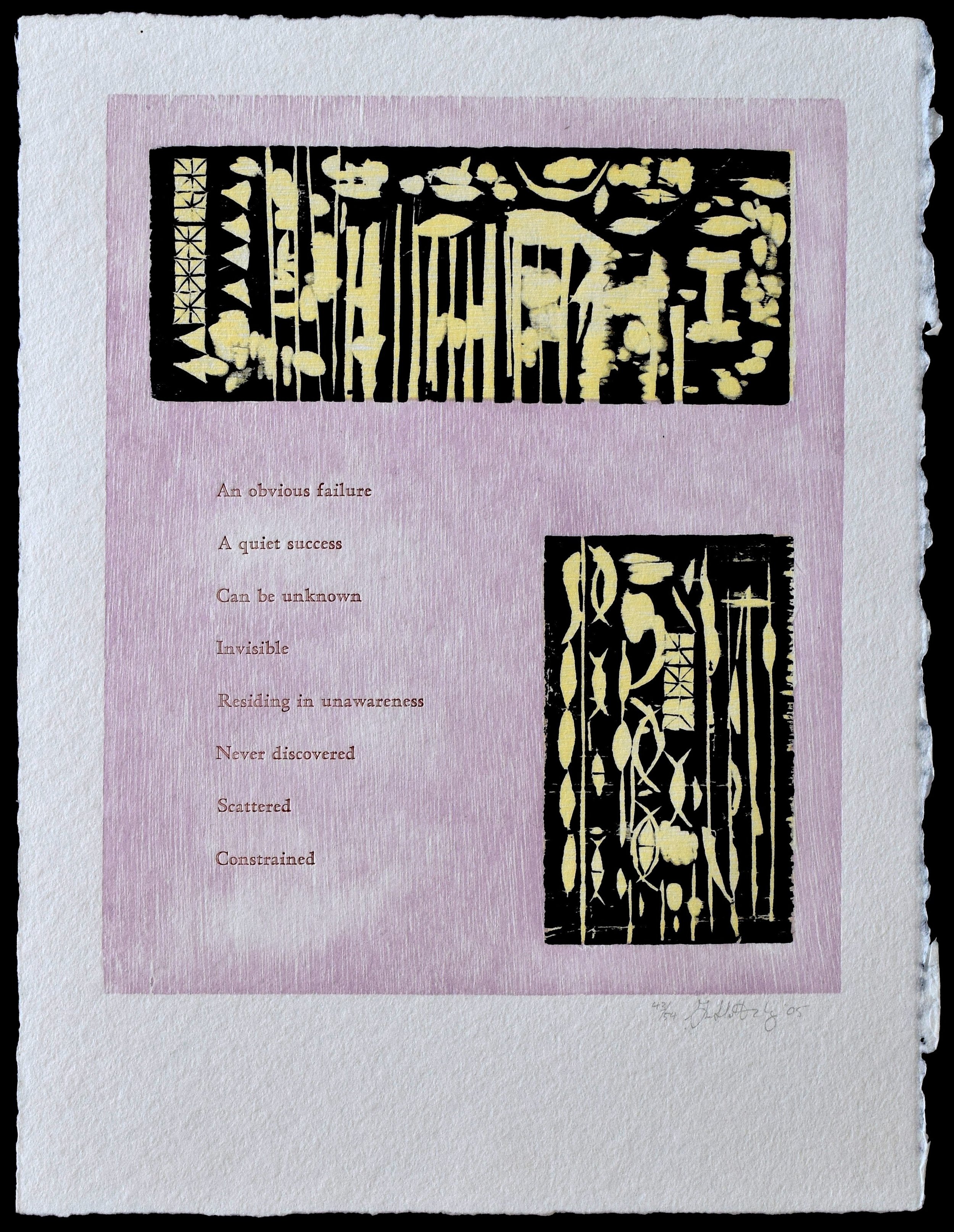    Practice    Rives Moulin du Gue, edition- 54, press runs- four, 9.25 x 11 image, 11.5 x 15 sheet 