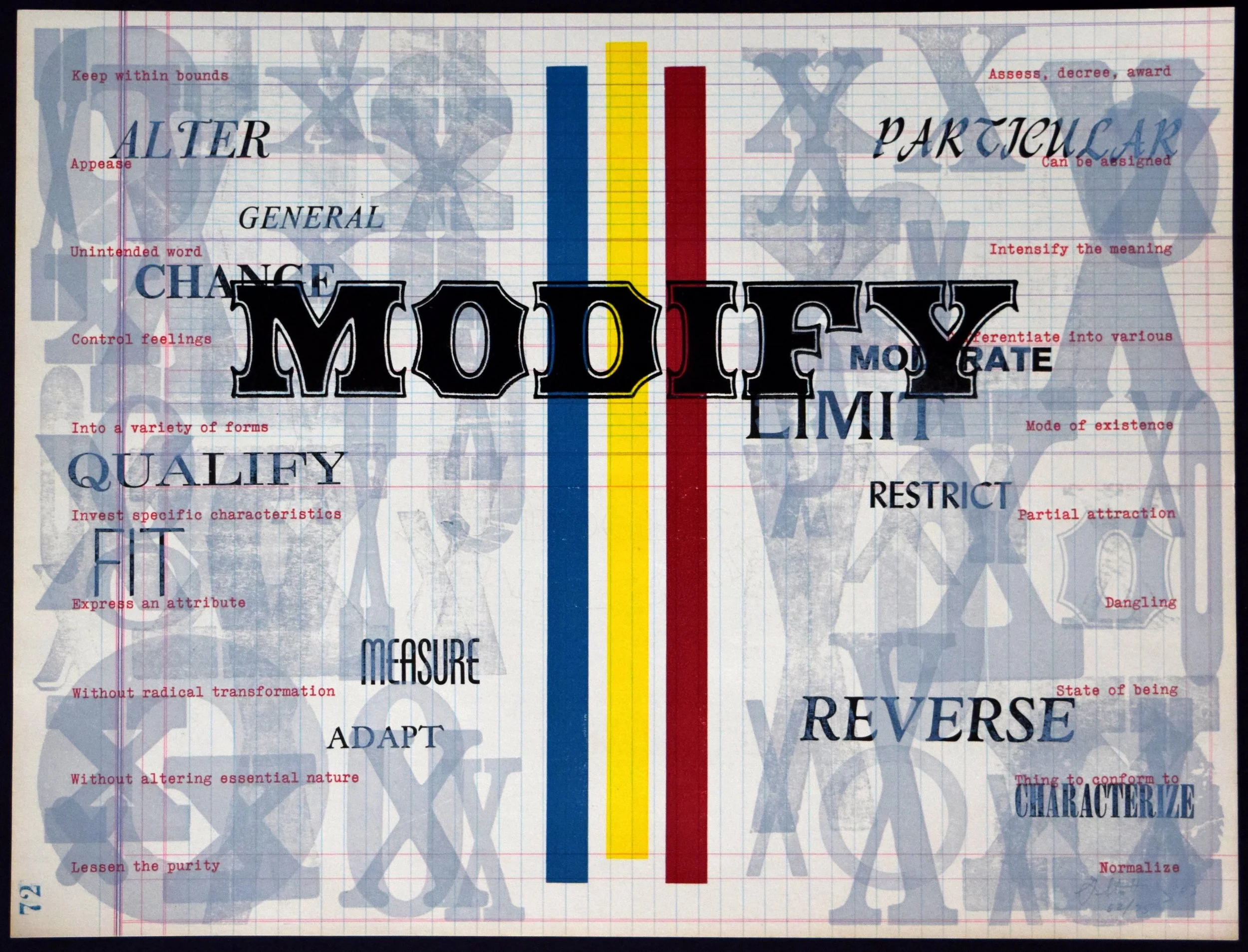    Modifier    Edition- 75, press runs- eleven, 13.75 x 10.5 