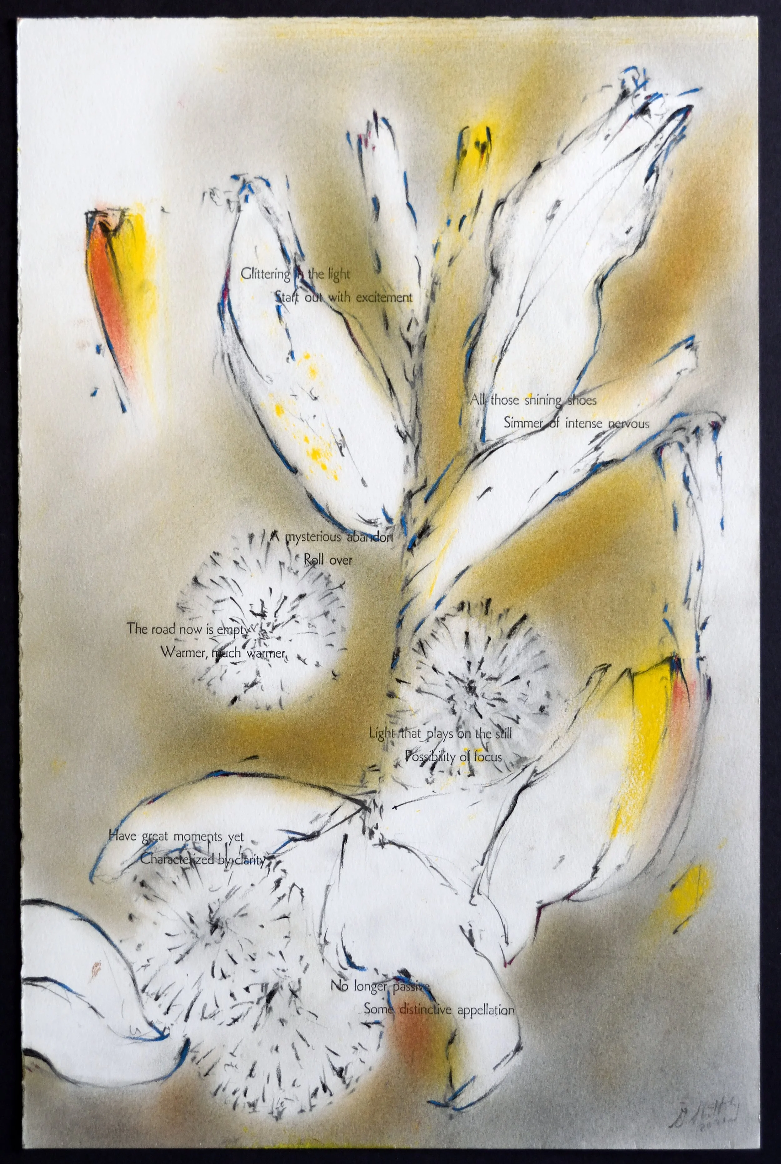    n -  Characterized by Clarity     rag paper remnant, 11 x 16 