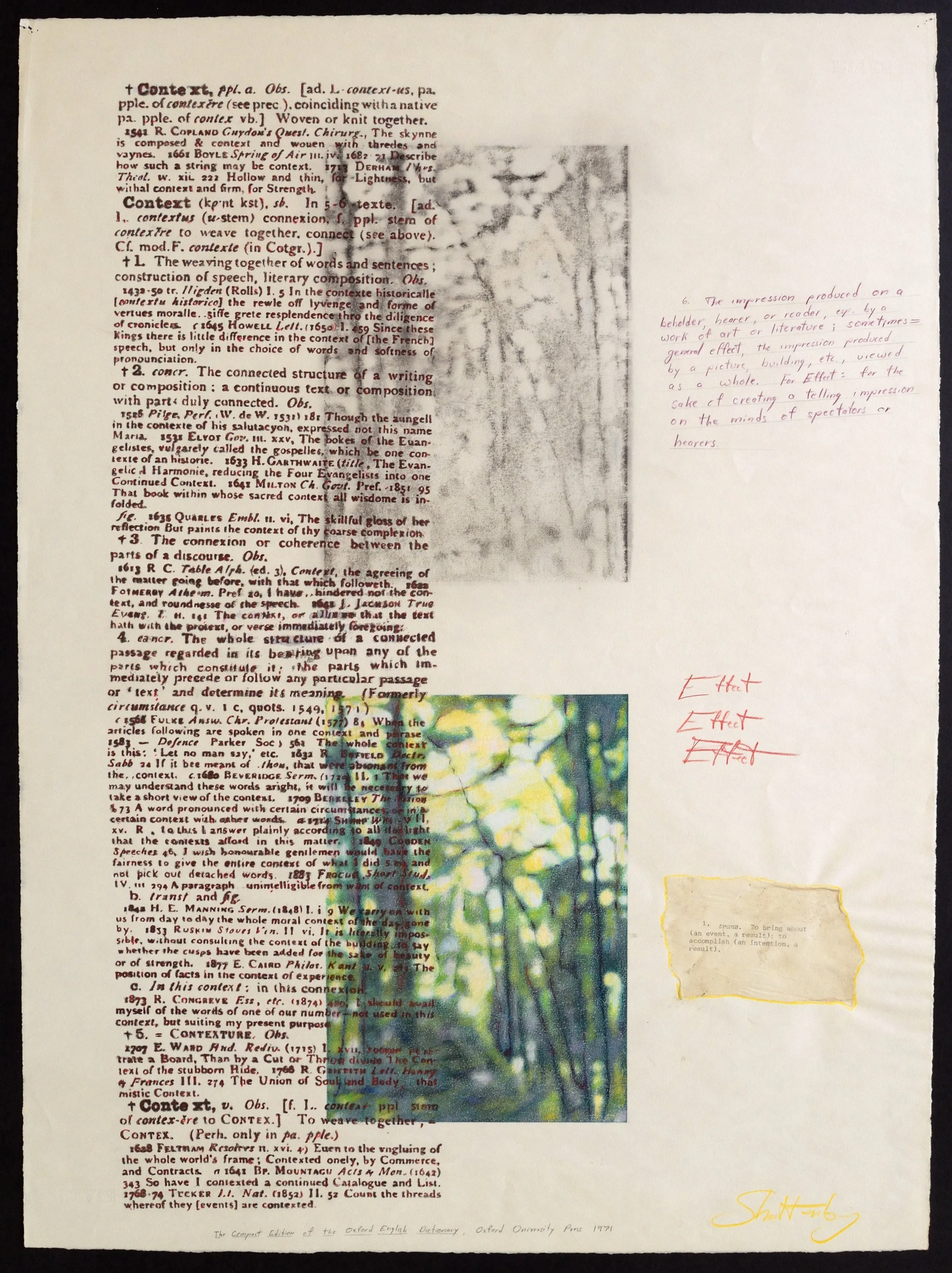  #6)      Context, Context, Context … Effect, Effect, Effect   Rives heavyweight 