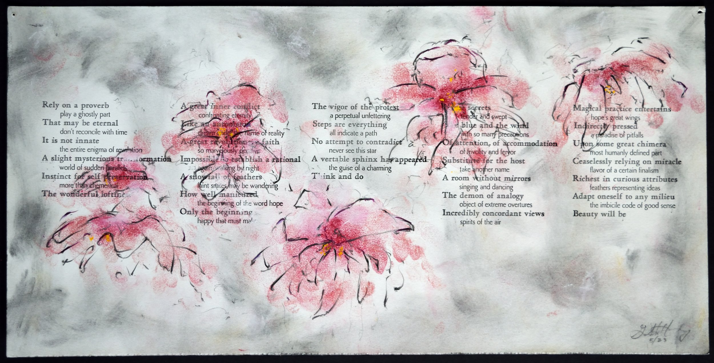    n - Nadja Translated     rag paper remnant,  10 x 20 