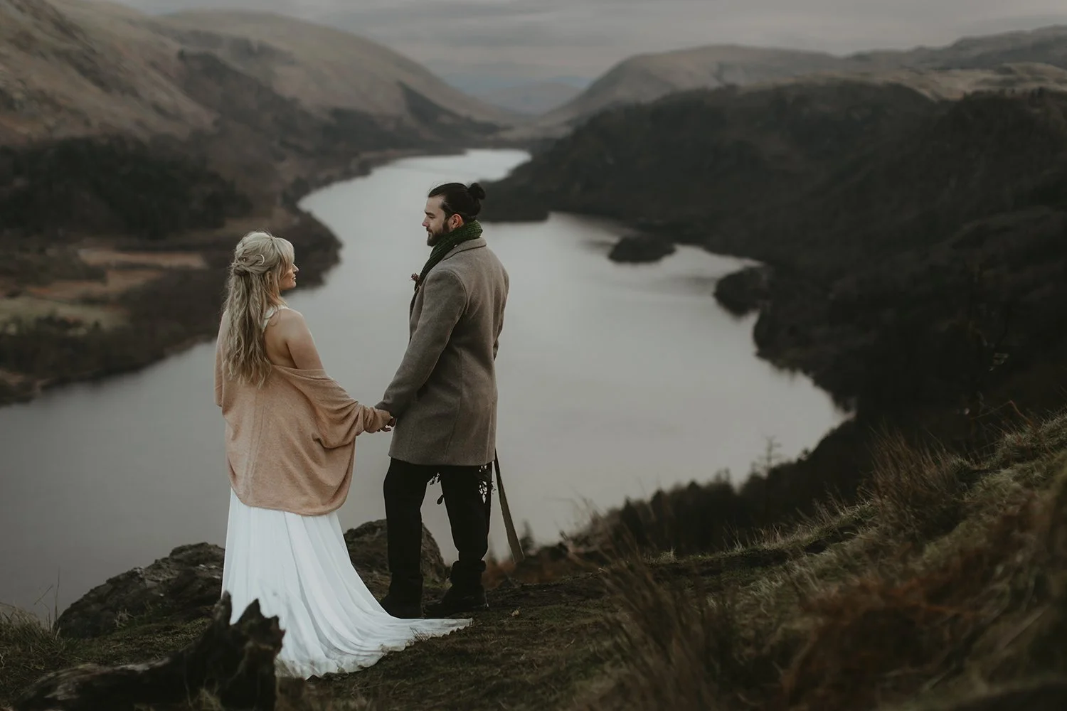 established lake district wedding photographer known for iconic outdoor images with relaxed couples portraitats in a natural documentary style