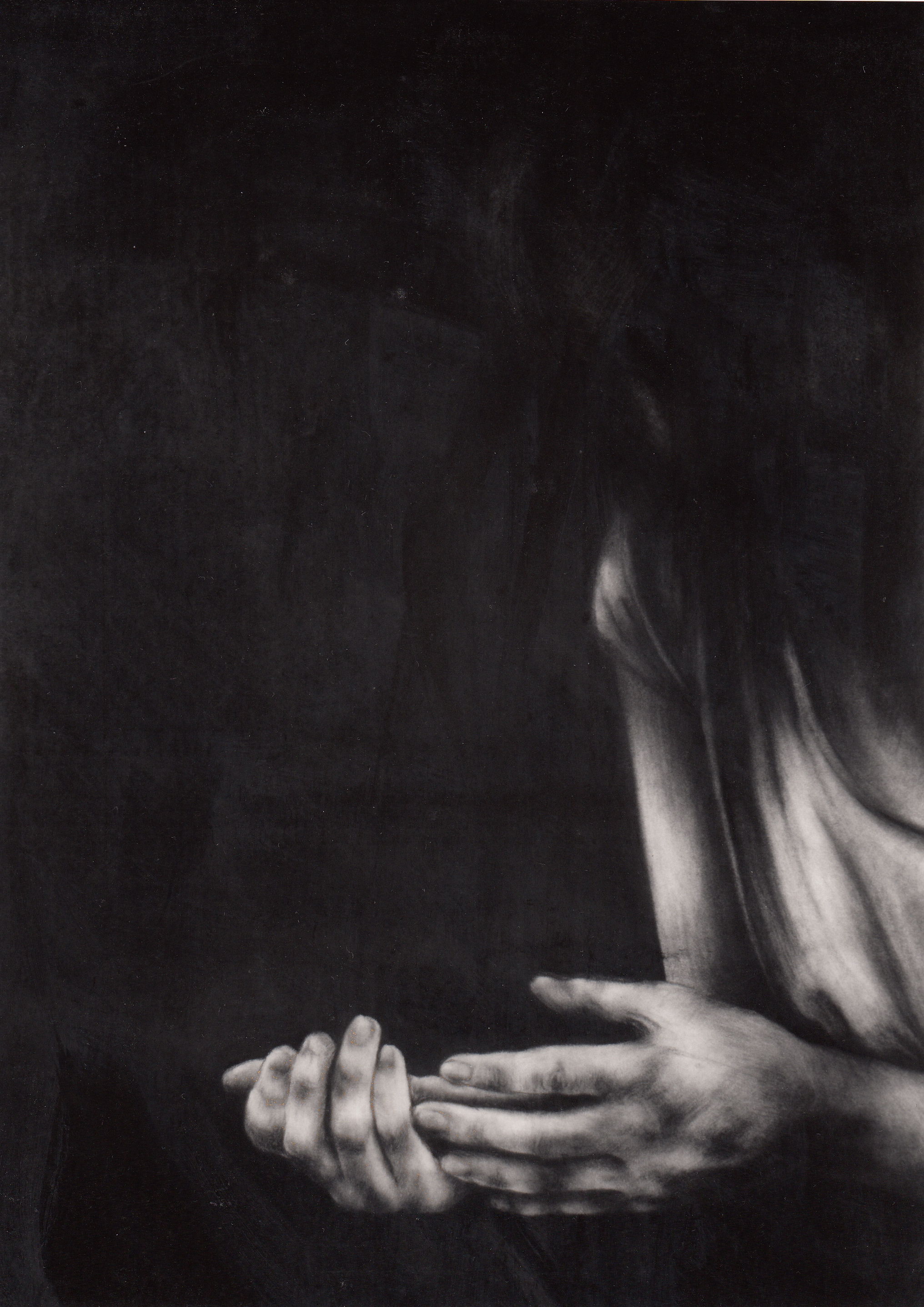 Woman VIII, 1992 Charcoal on Paper, 143 x 108cm.