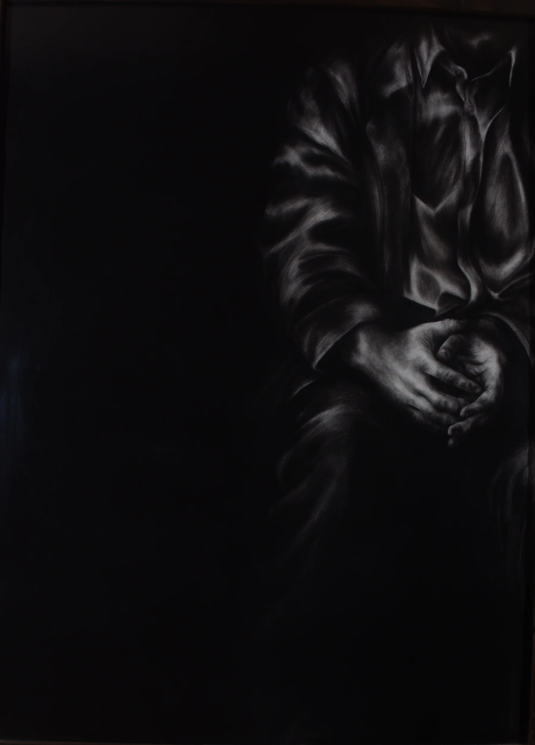 Borne, 1992 Charcoal on Paper, 143 x 108cm.