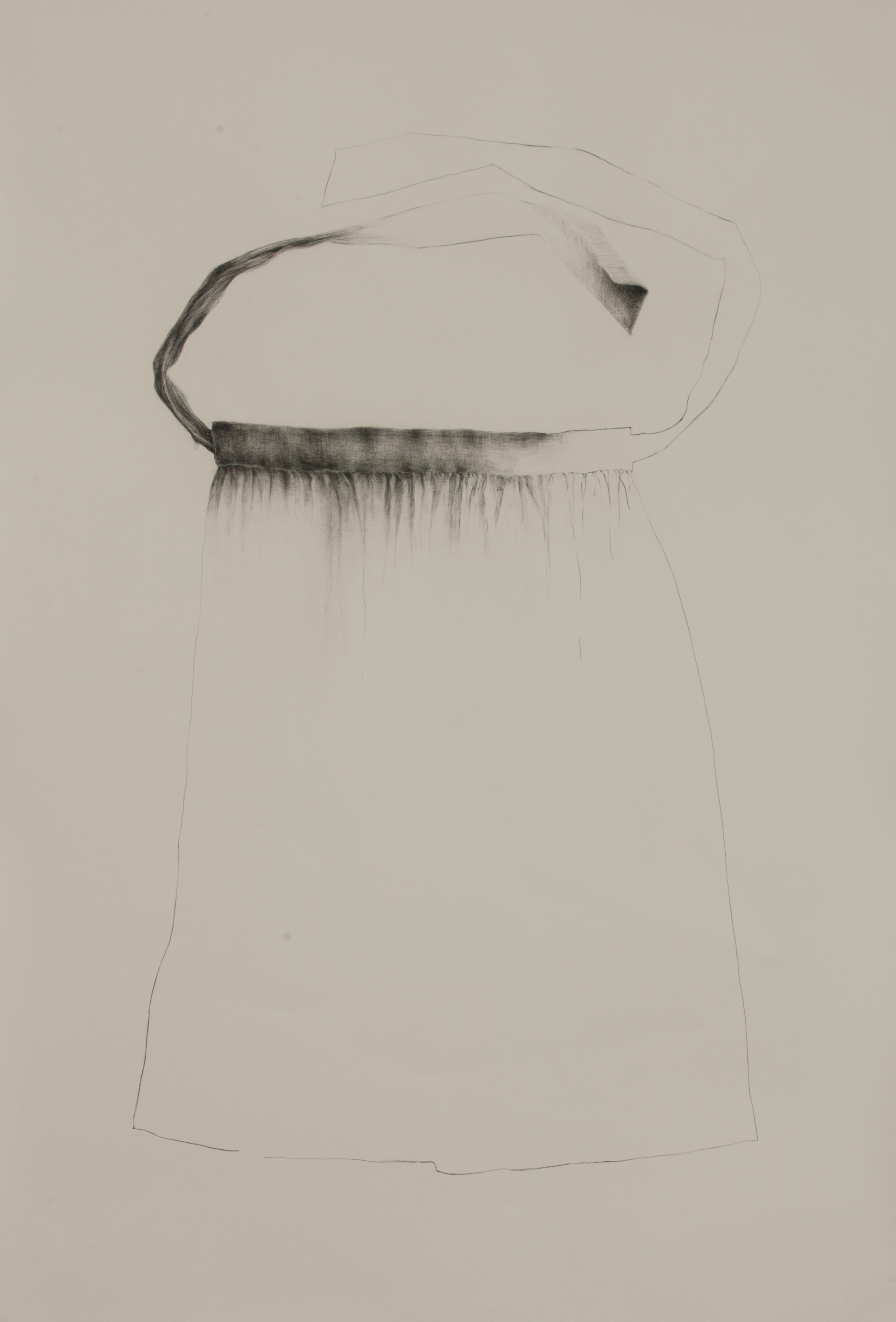 From the series Uniform, 2004 Charcoal on Paper, 153 x 92cm.