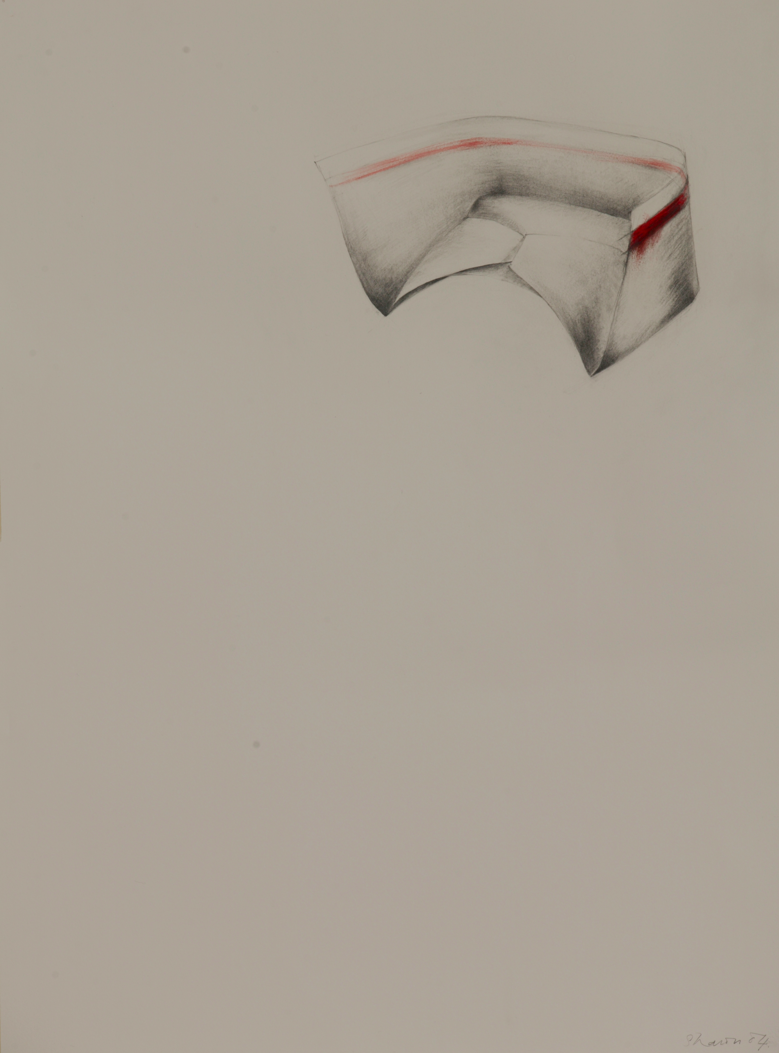 Paper Hat, 2004 Pencil on Paper, 76 x 56cm.