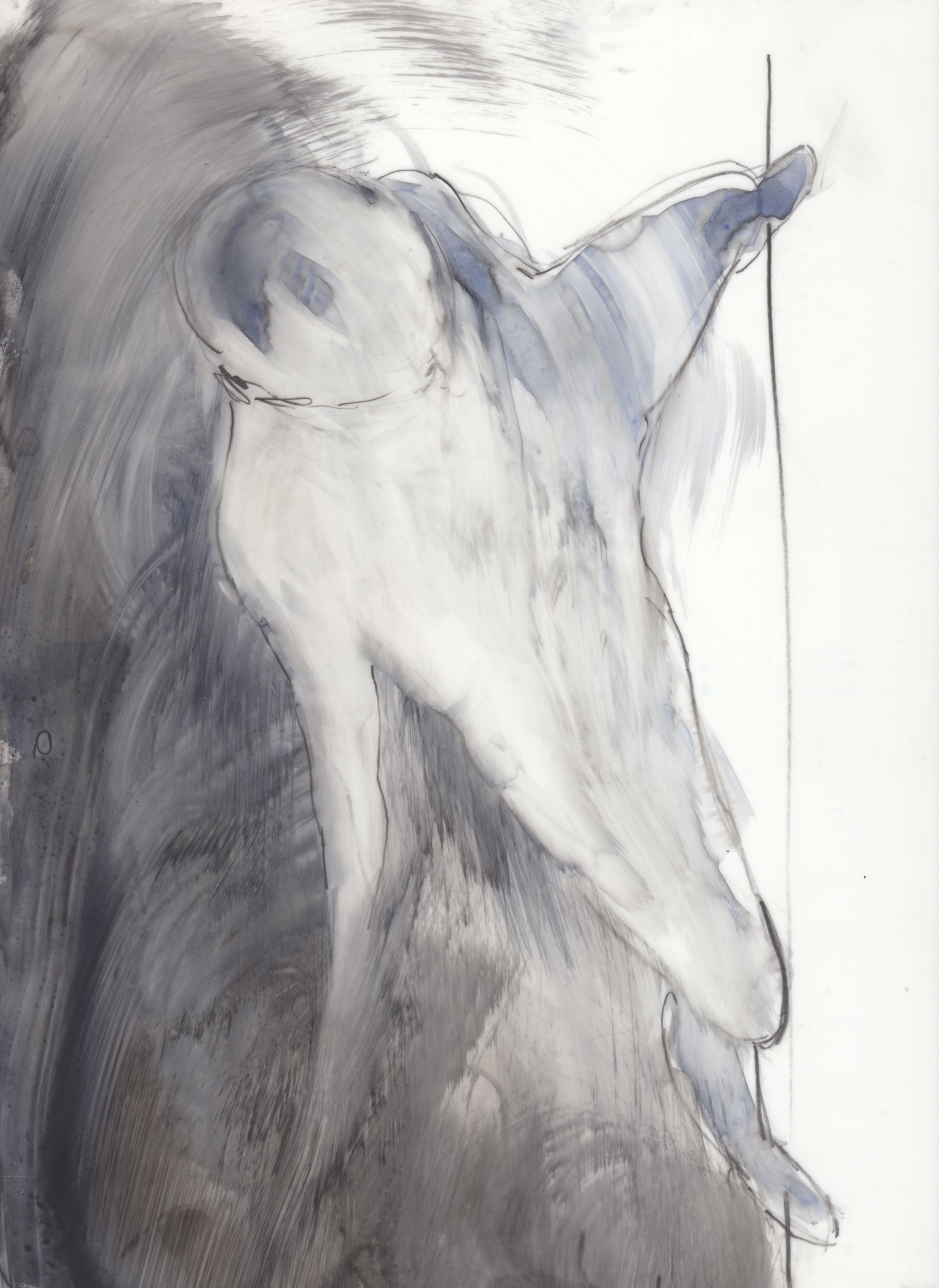 Untitled , 2018 Watercolour, Ink & Pencil on Translucent Paper, 30 x 23 cm.