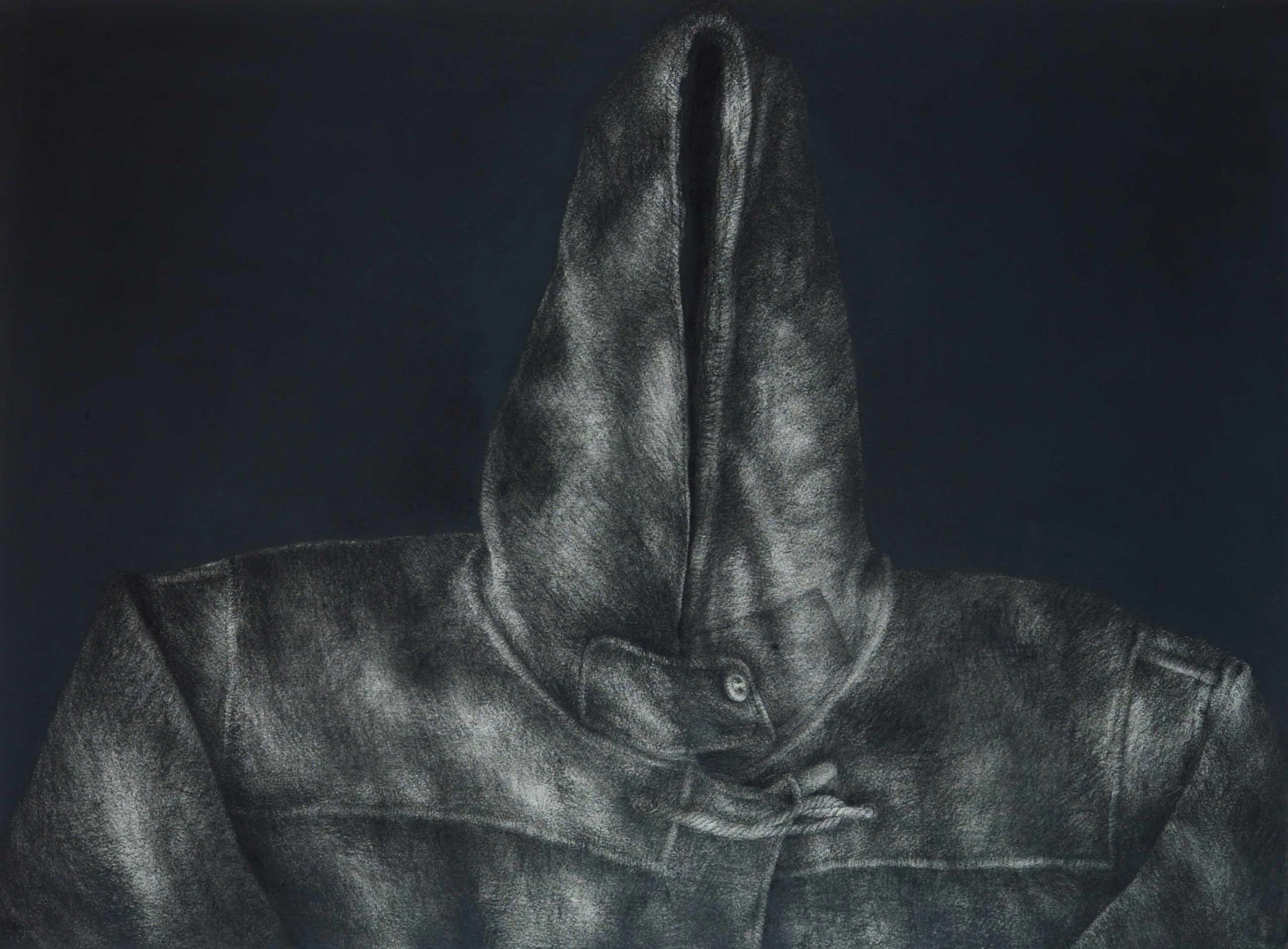 Hood, 2003 Charcoal on Paper, 56 x 76 cm