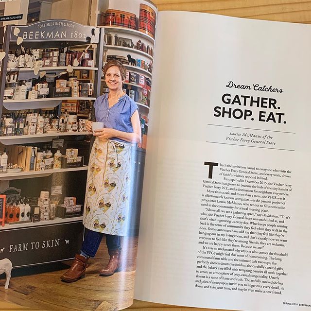 So excited about our feature in @beekman1802almanac! I&rsquo;ll share the full article on Facebook soon, or stop by to see my copy!
.
@beekman1802boys 
@chrisbebout 
@ayeshabshero 
@wecangohomeagain 
@alexandracooks 
#vischerferrygeneralstore