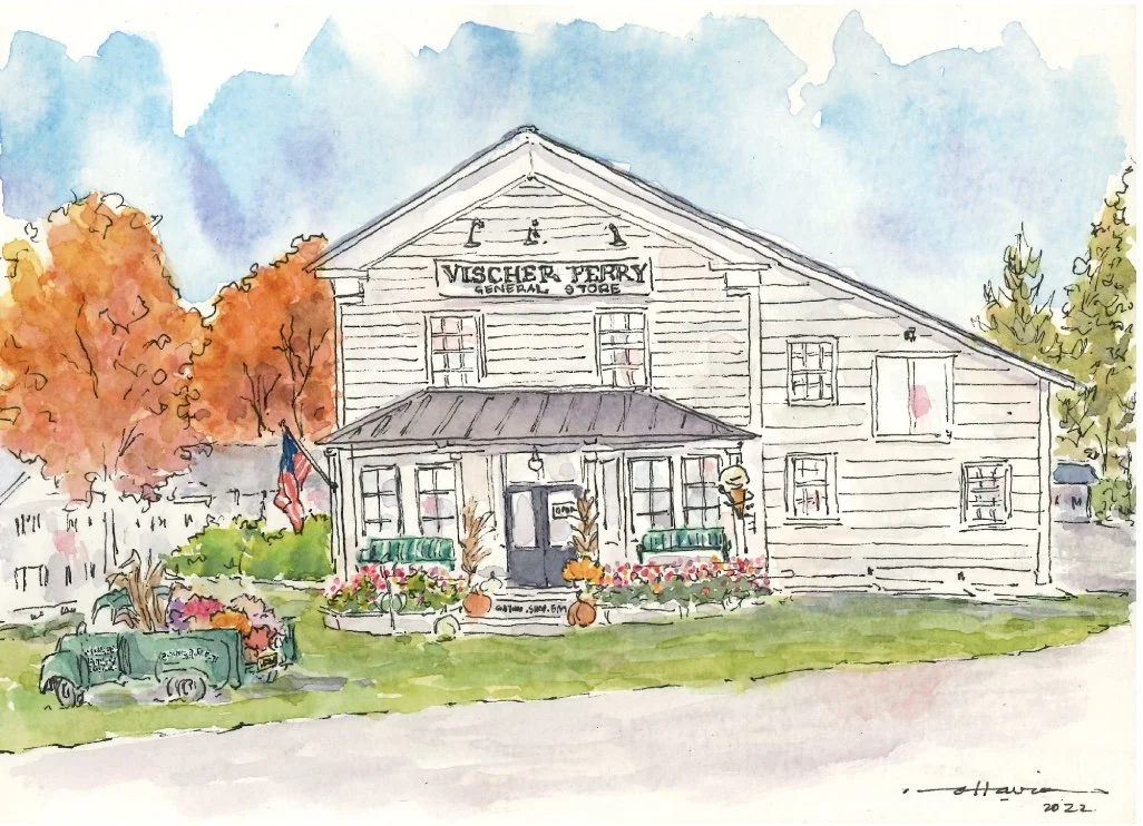 Travel Sketching: Storefronts & Cafes with Ottavia Huang Sunday November 16 1-4pm