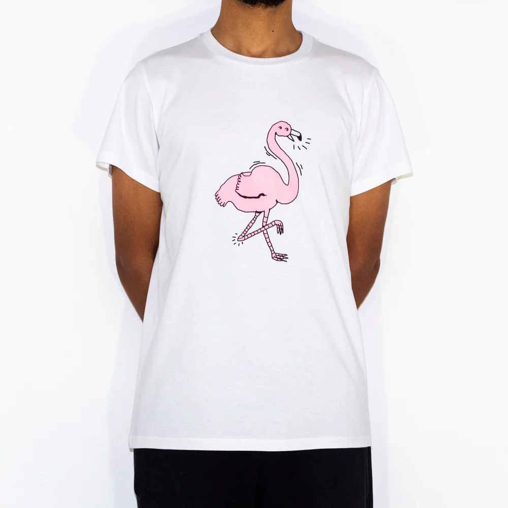 Mac Clem Fur Turnschuh Flamingo Tee White Turnschuh Bahamas
