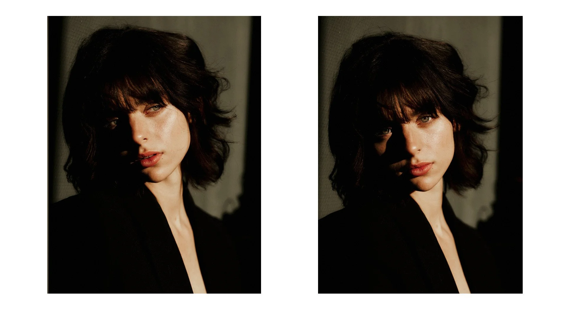 Portrait féminin éditorial, lumière naturelle, réalisé à Paris par Jon Verleysen