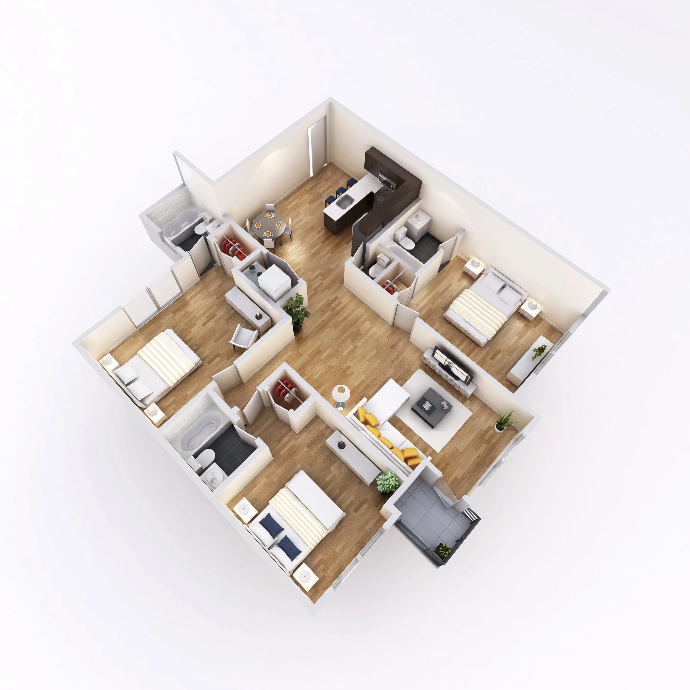 Three Bedroom Apartment Near Temple University The Greenery