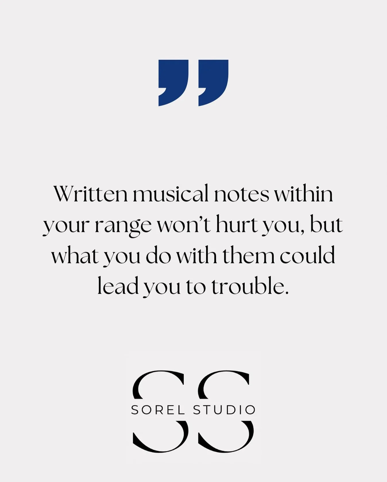 Written musical notes within your range won&rsquo;t hurt you, but what you do with them could lead you to trouble.
🔹
#voiceteacher #singer #singing #music #vocalcoaching #singinglessons #sing #voice #vocalist #canto #voicelessons #tecnicavocal #voca