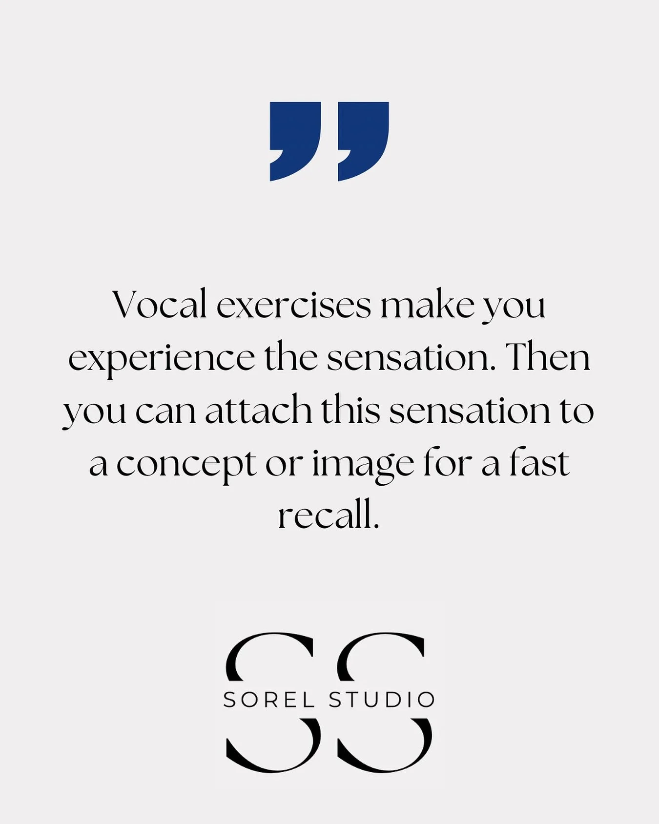 Vocal exercises make you experience the sensation. Then you can attach this sensation to a concept or image for a fast recall.
🔹
#voiceteacher #singer #singing #music #vocalcoaching #singinglessons #sing #voice #vocalist #canto #voicelessons #tecnic