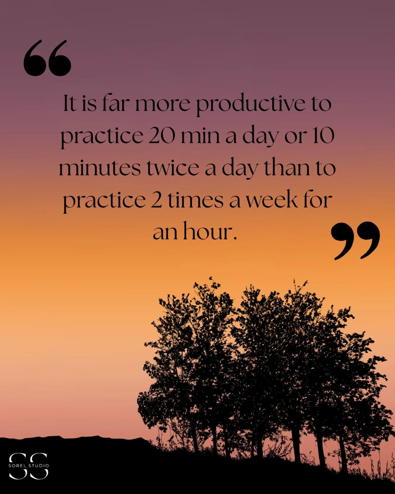 It is far more productive to practice 20 min a day or 10 minutes twice a day than to practice 2 times a week for an hour. 
🔷
#voiceteacher #opera #canto #singer #voice