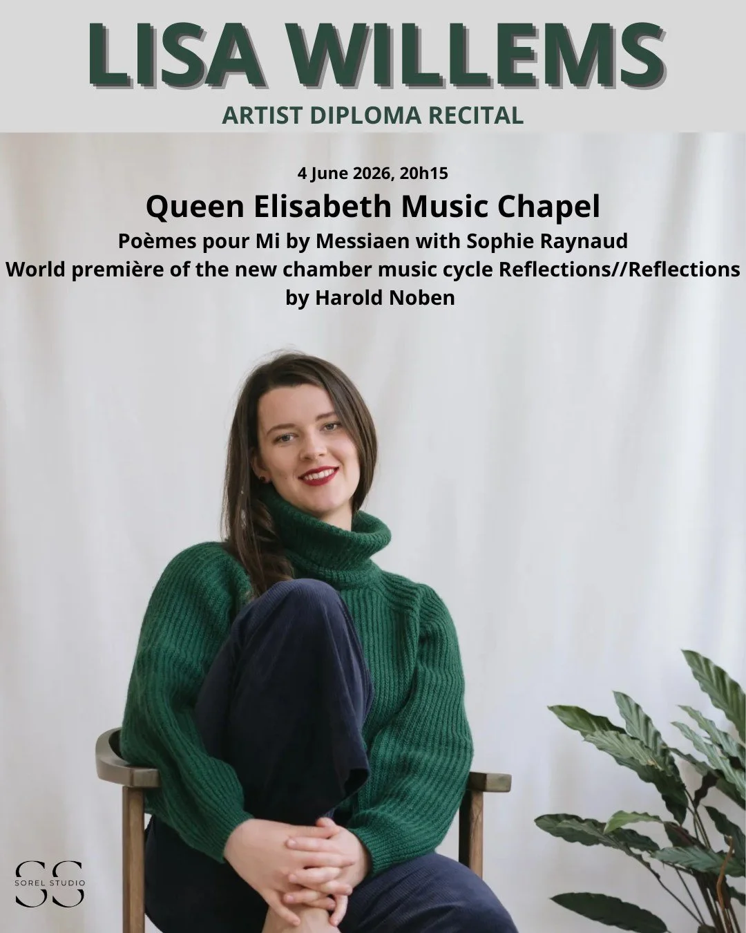 Join us in celebrating the culmination of years of dedication, artistry, and growth as Lisa Willems presents her Artist Diploma Recital. An evening of exceptional music-making and a milestone performance not to be missed.

#Lieder #OperaSinger #Young