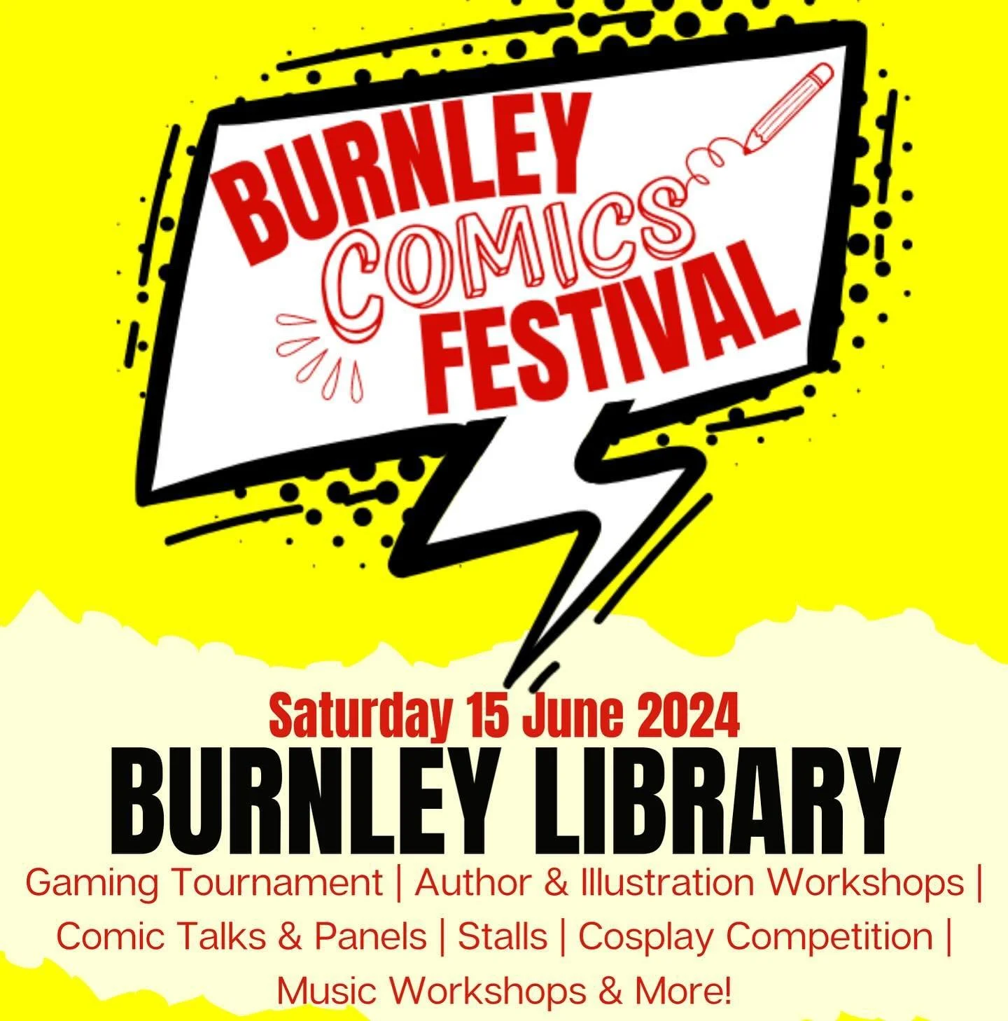 I&rsquo;m going to be at this! In the morning I will be delivering a workshop, in the afternoon I will be talking in a panel, and the rest of the time I&rsquo;ll be on my stall. Come by for a chat and enjoy the festival! 

#BurnleyComicsFestival #Com