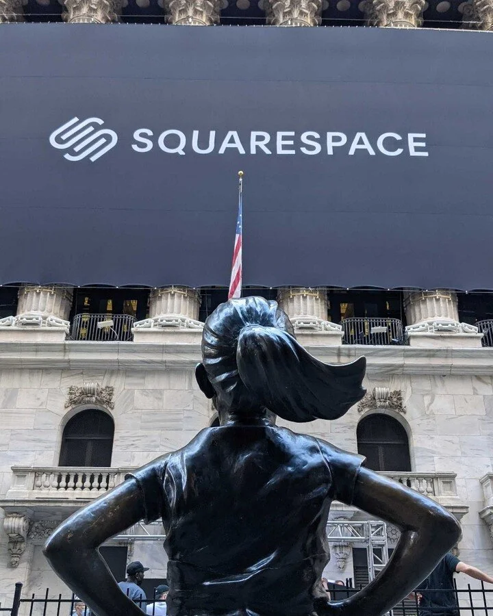 Can't believe I've been at this awesome company for nearly 8 years and I get to see such a big milestone! Congratulations to all my #squarespace family! 🎉🥳🙌🤩🔔