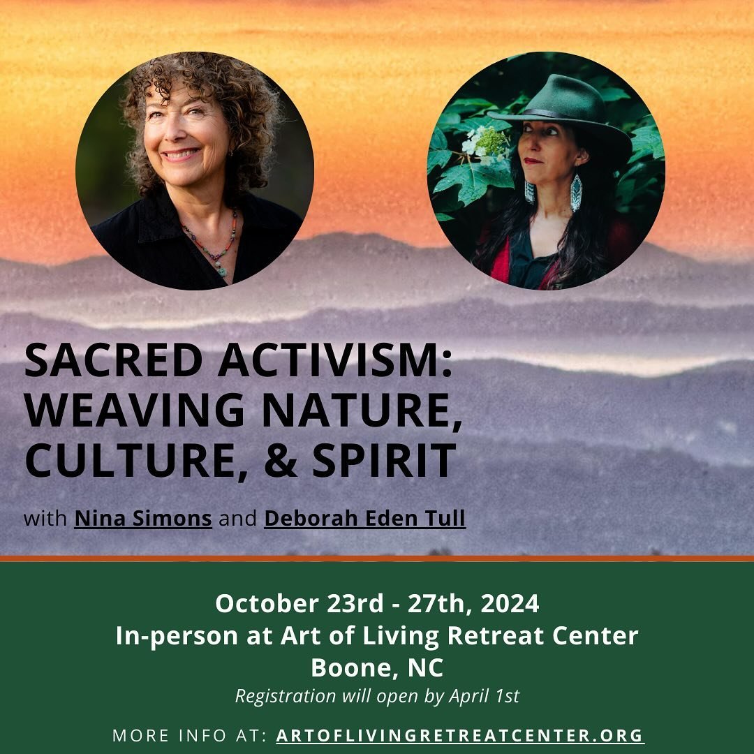 For me, Sacred activism is based on four vital principles of embodied change, making:  1) partnership with nature is key to affecting long-term sustainable change within ourselves and our world. This requires that we open up dimensions of our being b