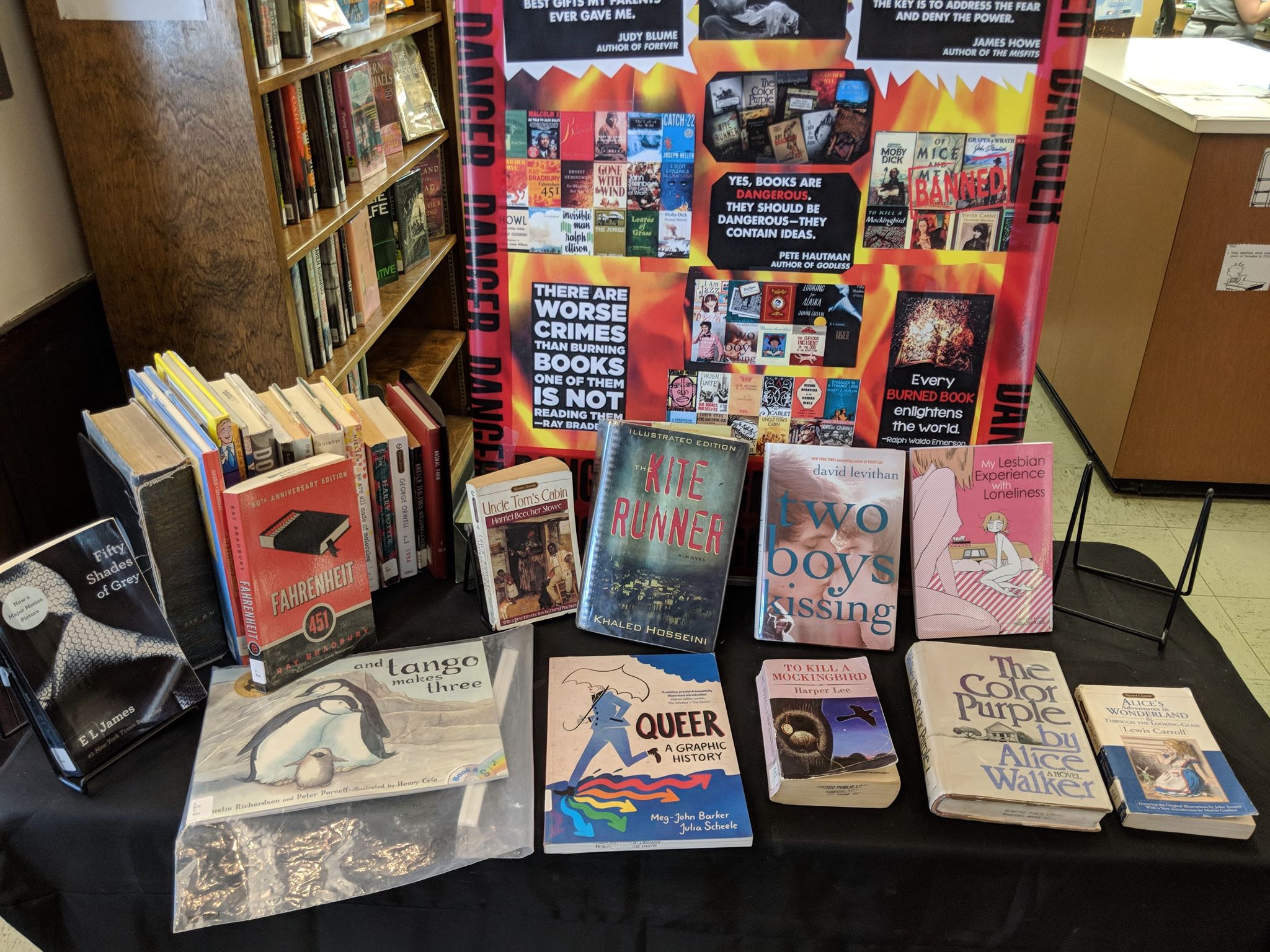 Rumford Library Display.