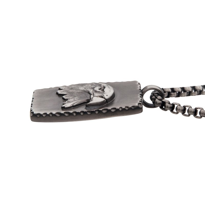 Police Vigor Dog Tag Engraving Chain In Stainless Steel, Cross, Ip Gun  PEAGI2214501