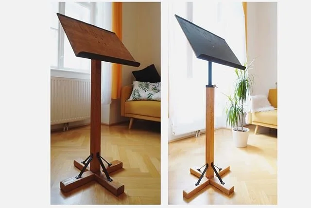 100-year-old music stand transformation! 
If you can’t make your music stand, how the hell are you gonna make your music stand ? 
Can I get an amen? .
一百年老譜架改造計畫
.
如果不能讓你的譜架站穩,要如何讓你的音樂站得住腳呢?
可以給我來個阿門謝謝!
.
#ru #amen #handy #craft #project #music