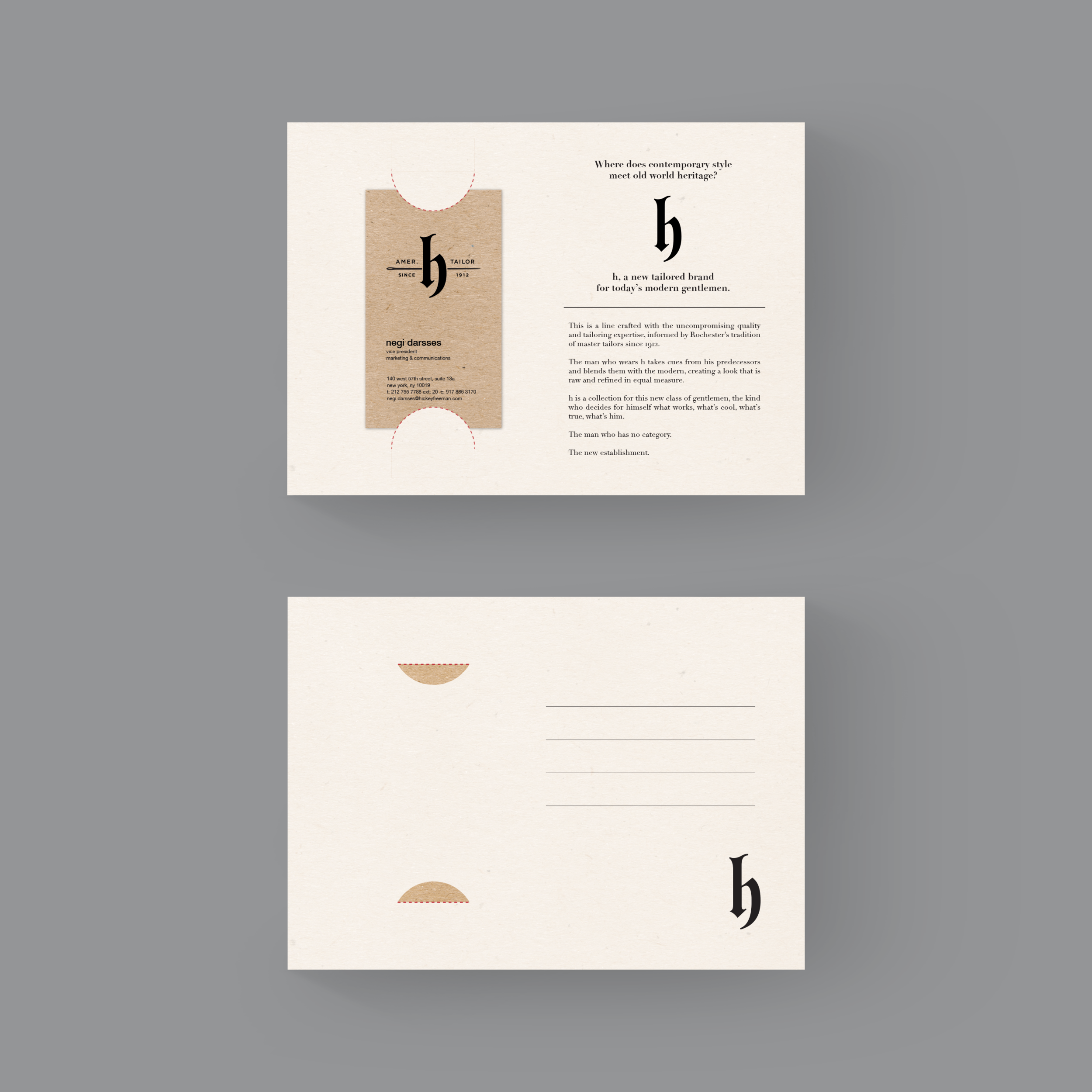h insert Mailer design