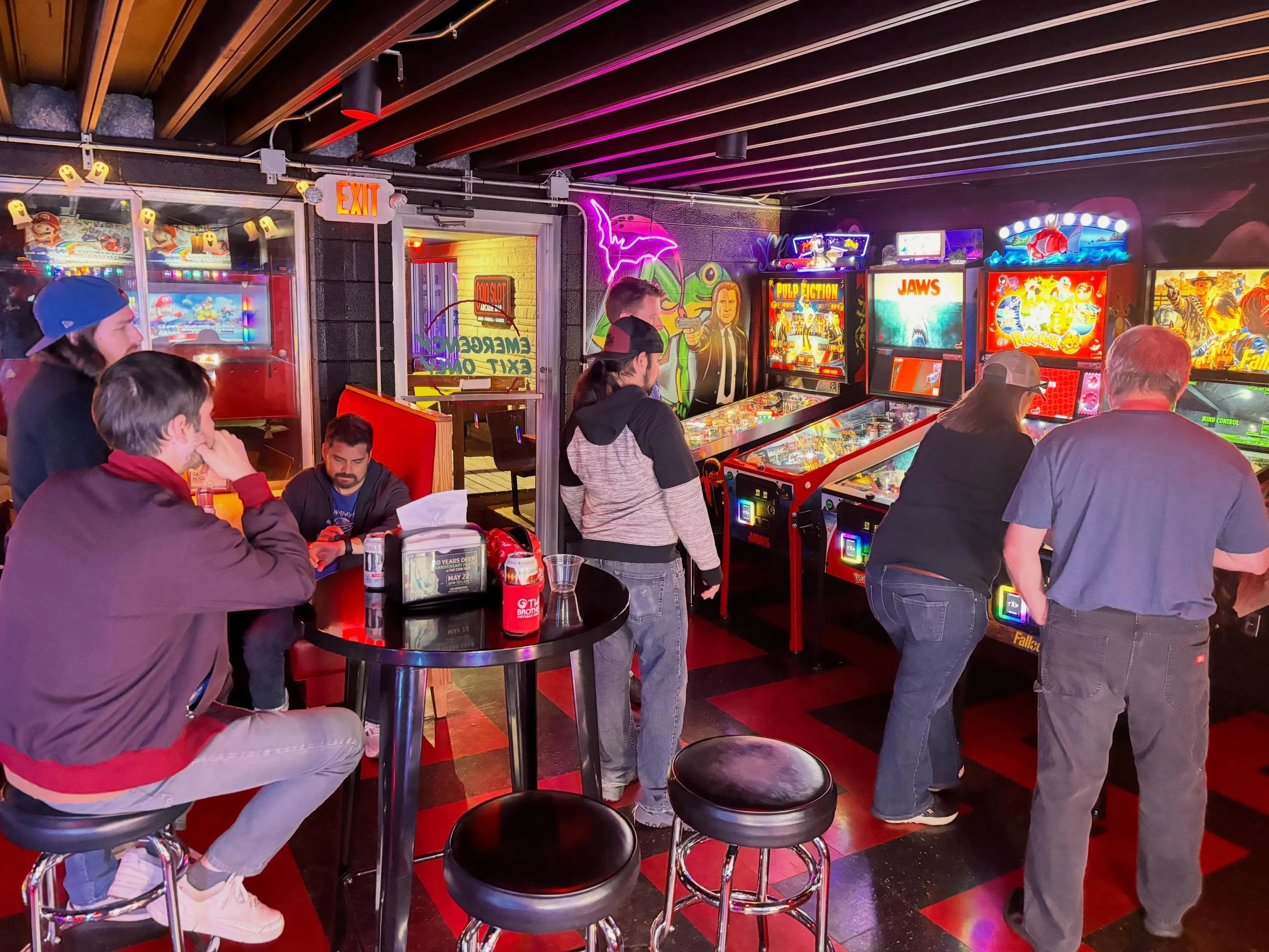 TONIGHT: See everyone for our new league season kickoff at 7pm at @thecoinslottc! Reminder, those who bought a league membership can pick up their packets with tees/free play cards at the bar starting at 4pm. Memberships can still be purchased on-sit
