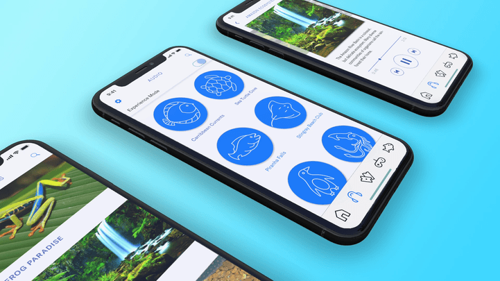 Audio and podcasts provide attendees with a self-guided tour or information at their leisure.