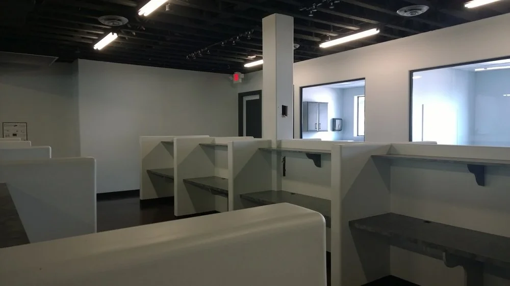 Open workspaces just prior to demolition at one of my office buildings. May 21, 2014.