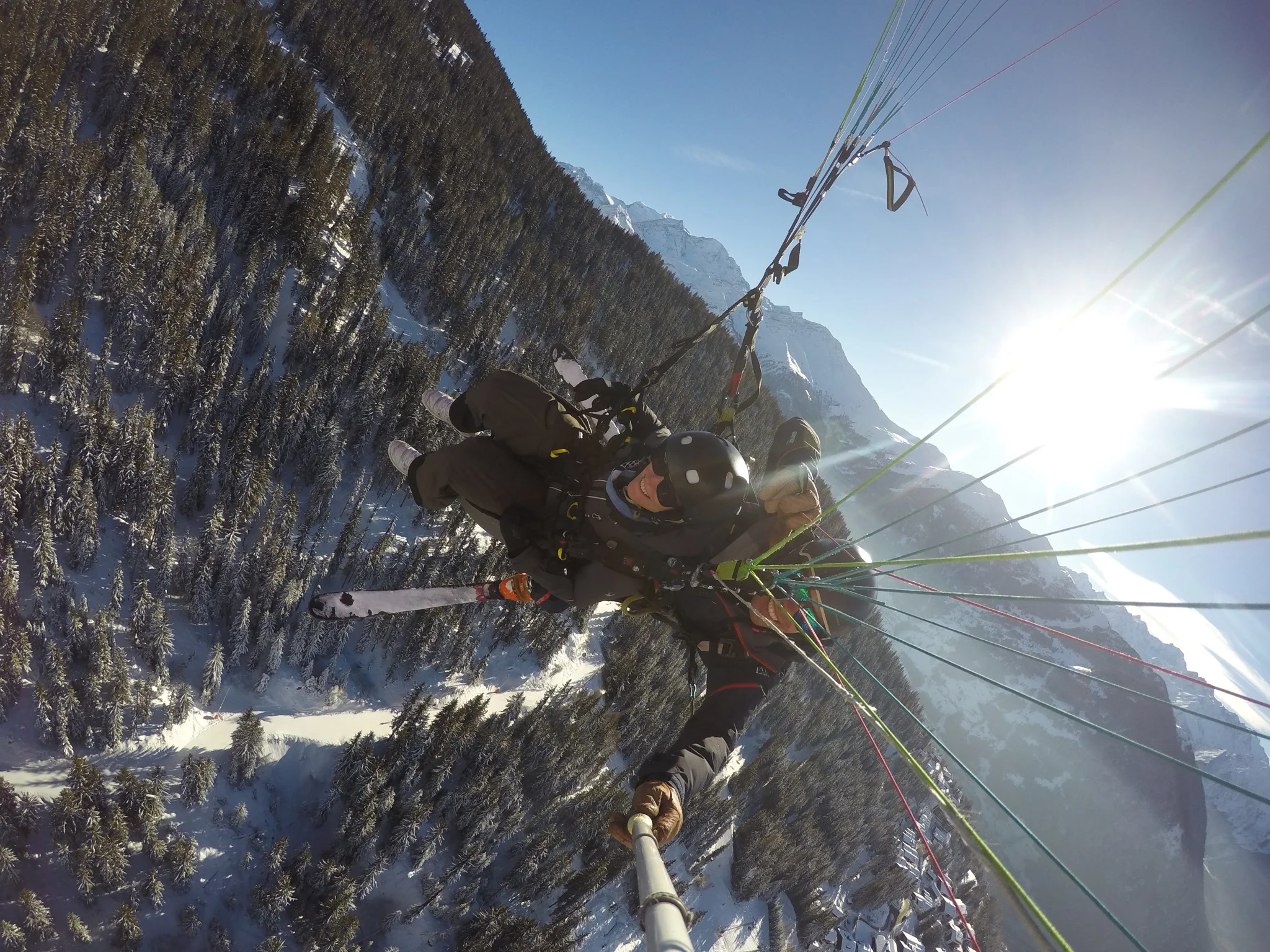 Proof that Leslie paraglided. Verbier, Switzerland, December 2018.