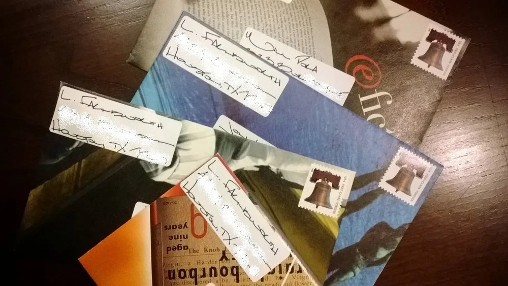 Letters ready to send. September 21. 2013.