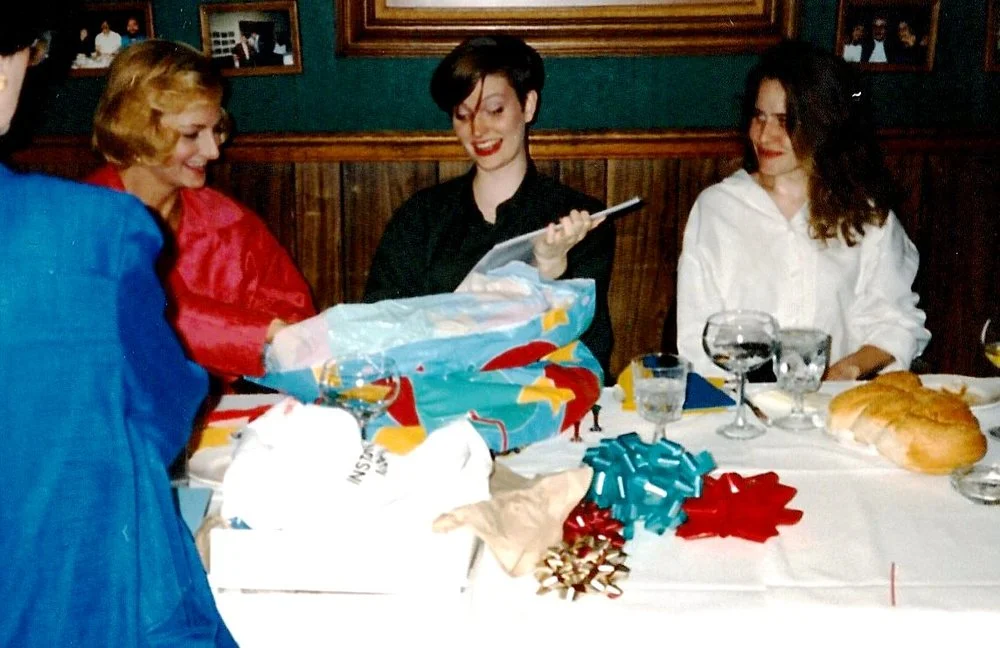 With my mother and one of my best friends at a going-away-to-college party for me. Summer 1992. Houston, Texas.