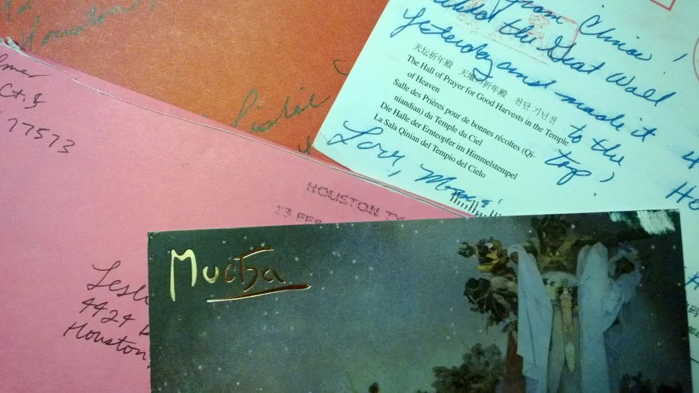 Some of the personal mail I've received—and kept—over the past year. February 2013.