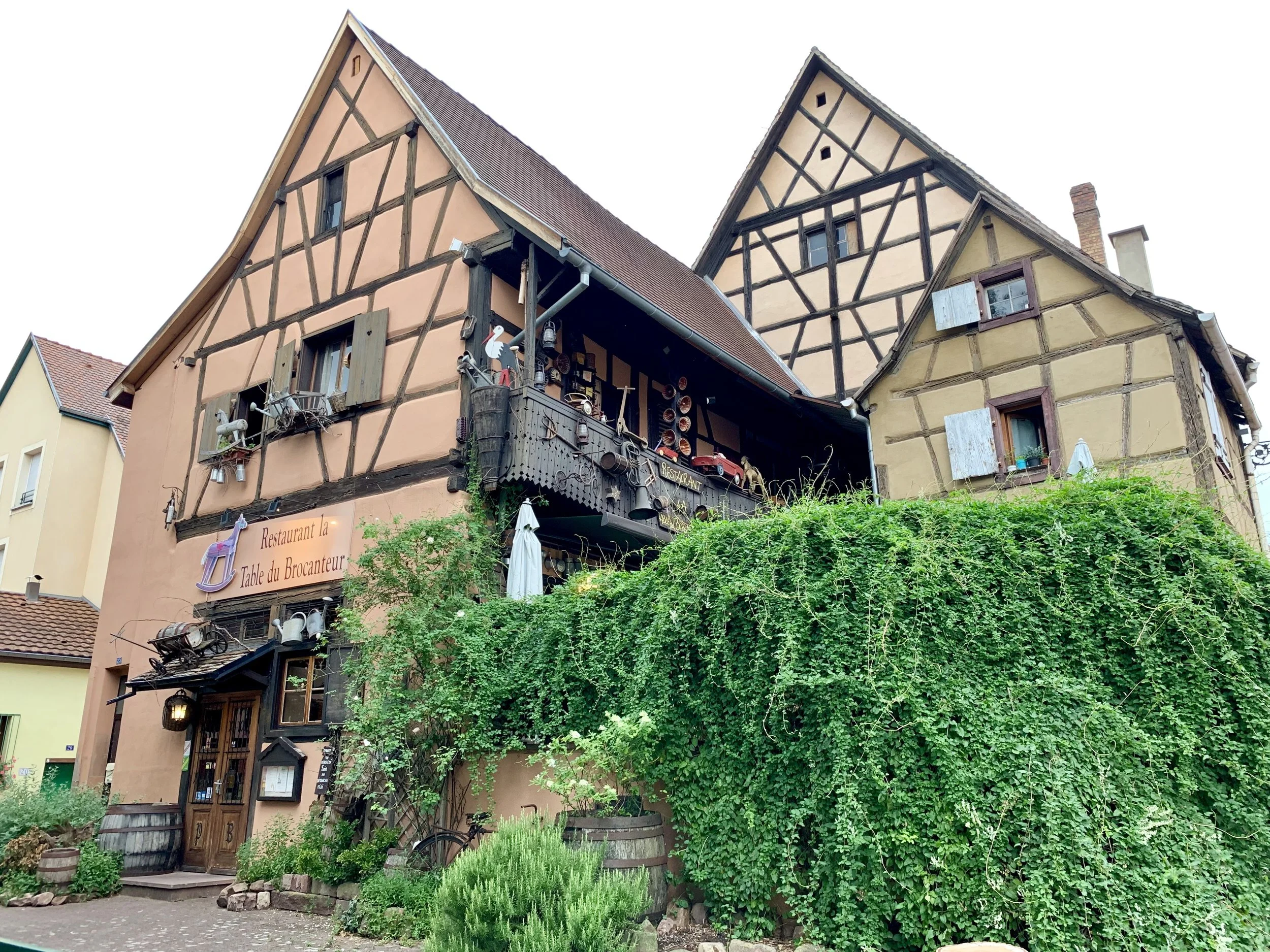 The Restaurant la Table du Brocanteur in Colmar, France. August 9, 2019.