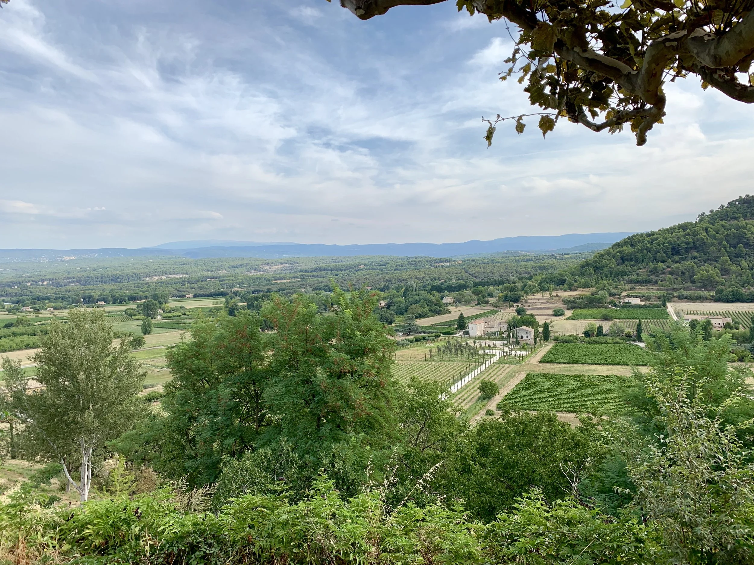 A view over Gordes, France, in the Luberon region. August 22, 2019.