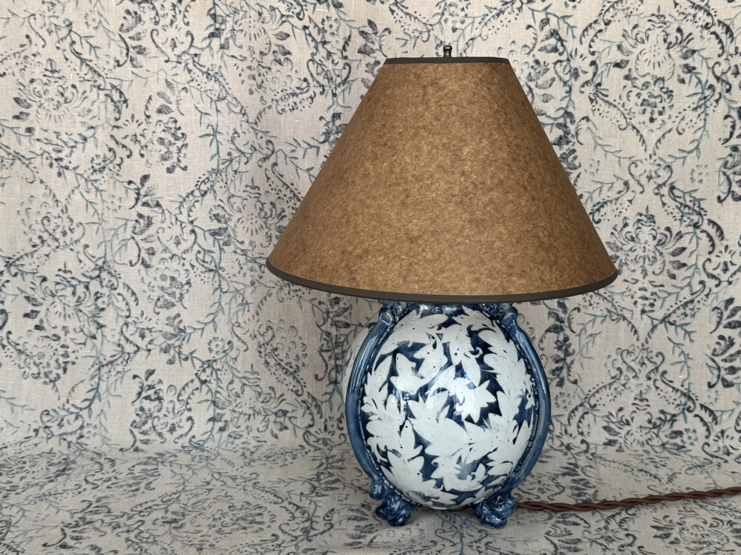 Blue Velvet Collection Table Lamp