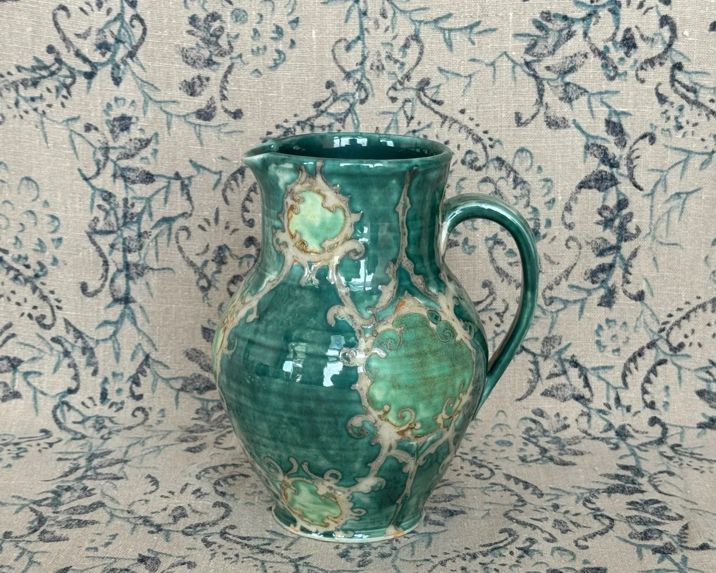 Painted Porcelain Pitcher #2
