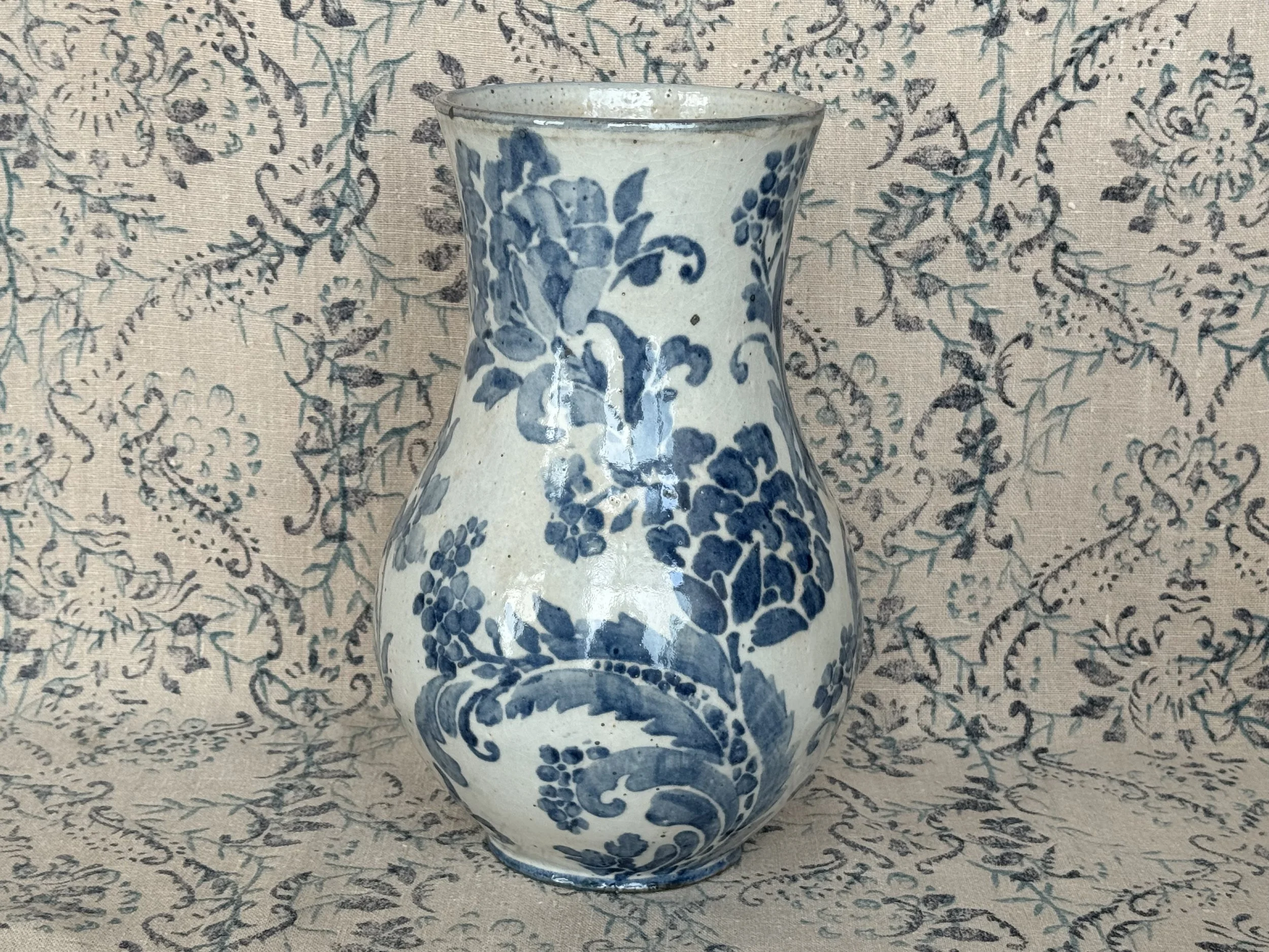 Indigo Collection Large Curvy Vase #3