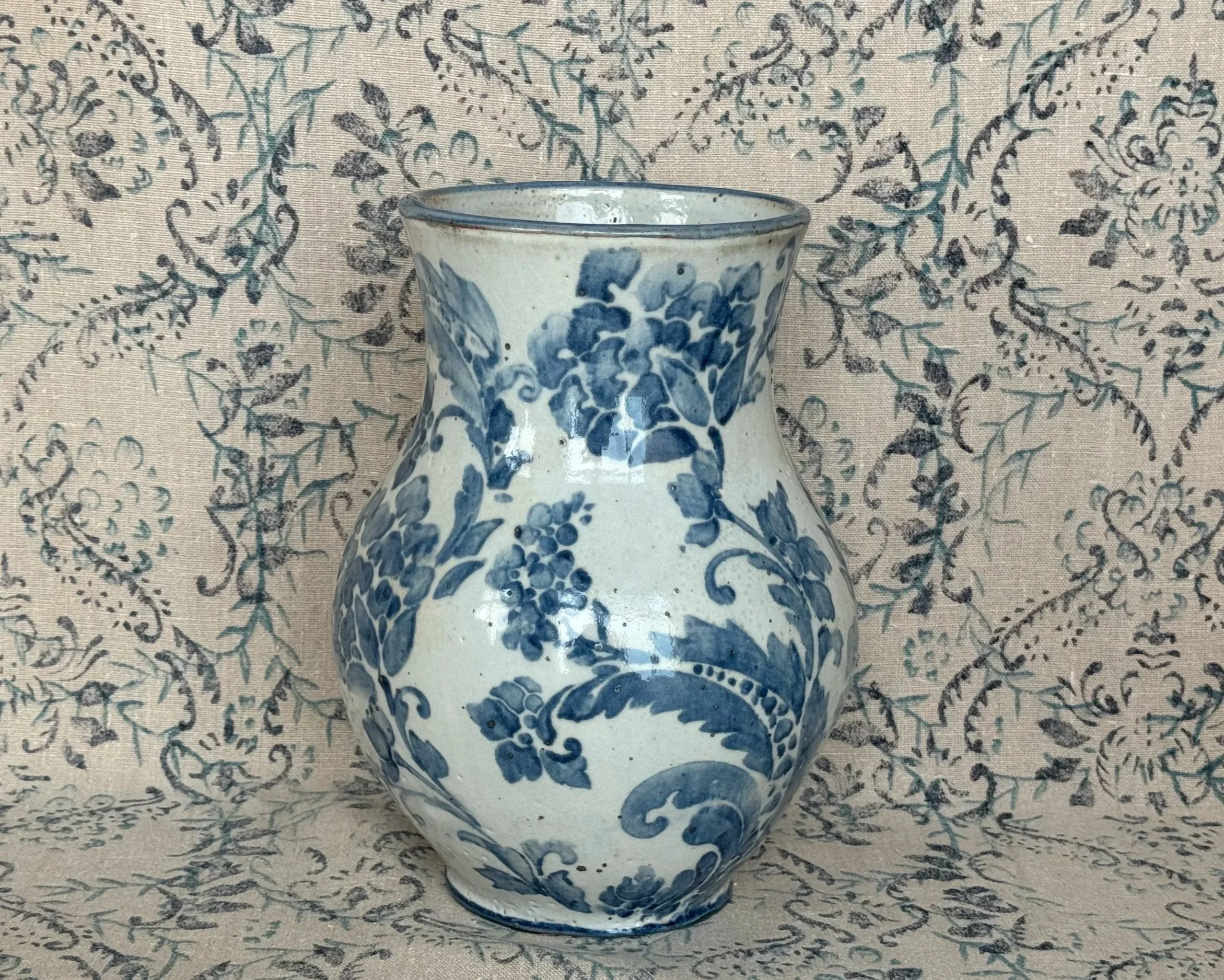 Indigo Collection Large Curvy Vase #4
