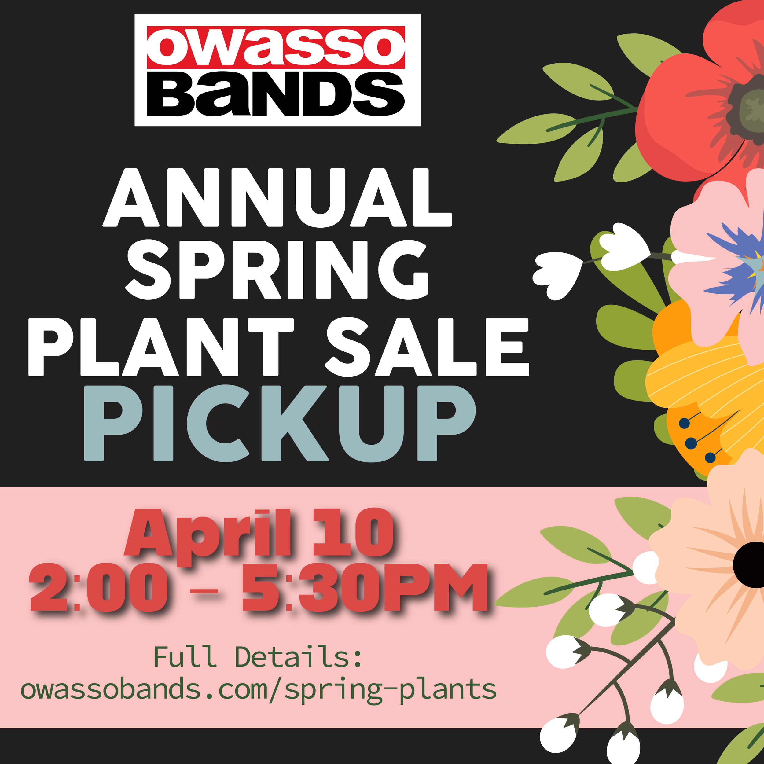 SPRING PLANT SALE PICKUP