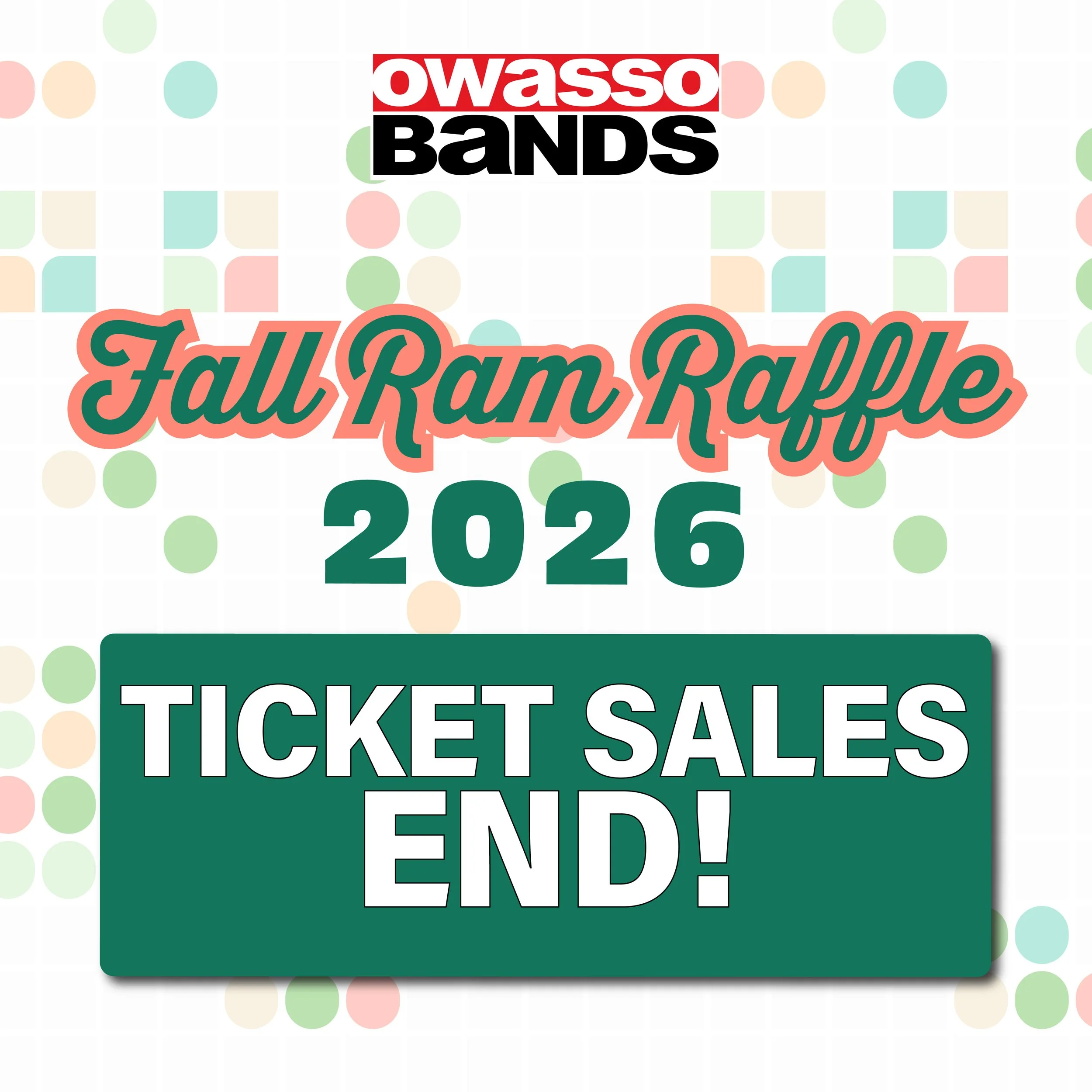 Fall Ram Raffle Ticket Return