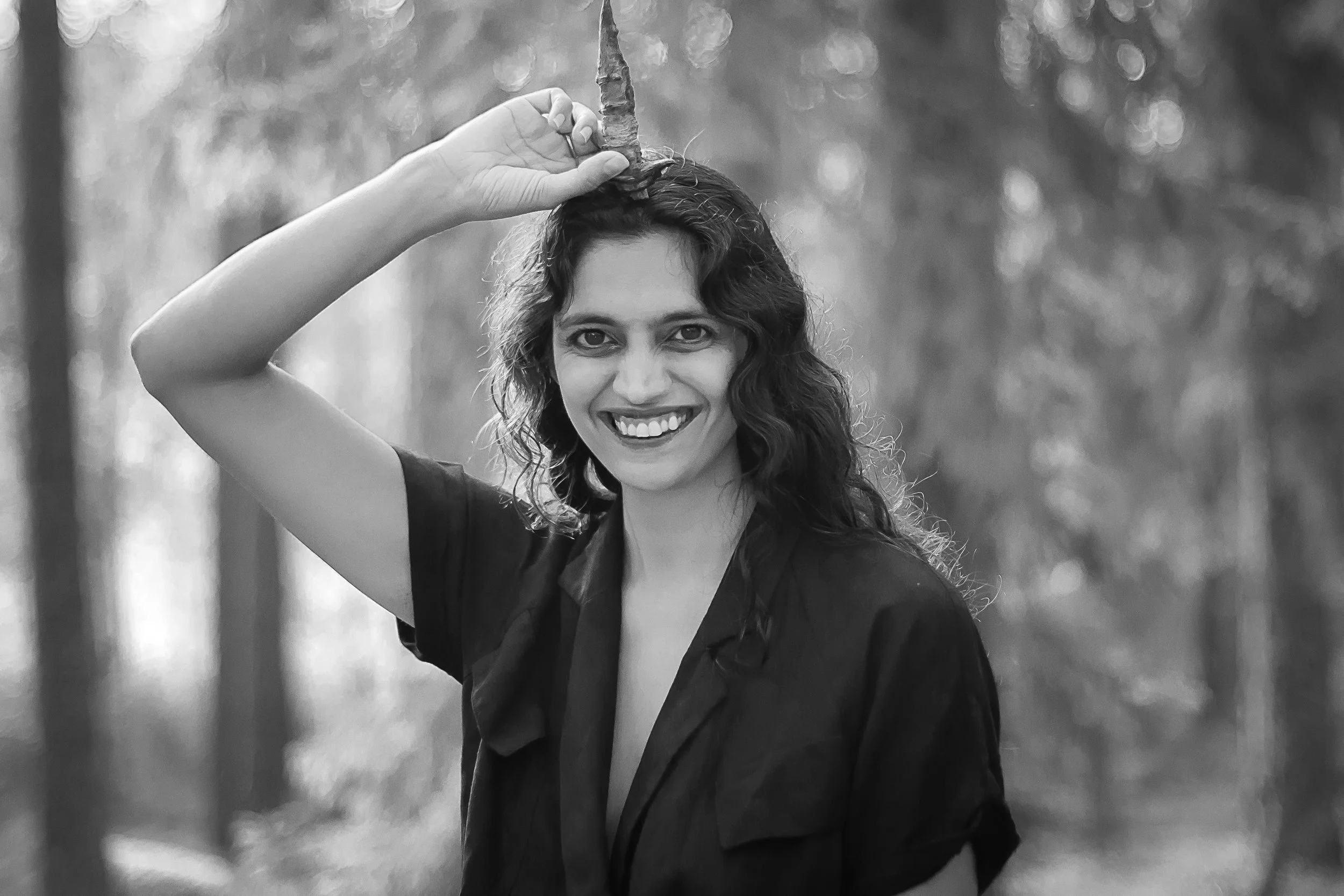 Amisha Ghadiali - Writer - Loves watching Sense-8. - Is inspired by Durga, one of the main forms of the Goddess Shakti in the Hindu pantheon. - Has a burning passion for having conversations that reveal who we are and open us up to what's important.