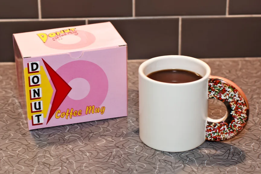 Donut handle mug